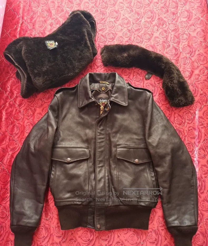 Schott Schott 174us leather coat Size US L / EU 52-54 / 3 - 5 Thumbnail
