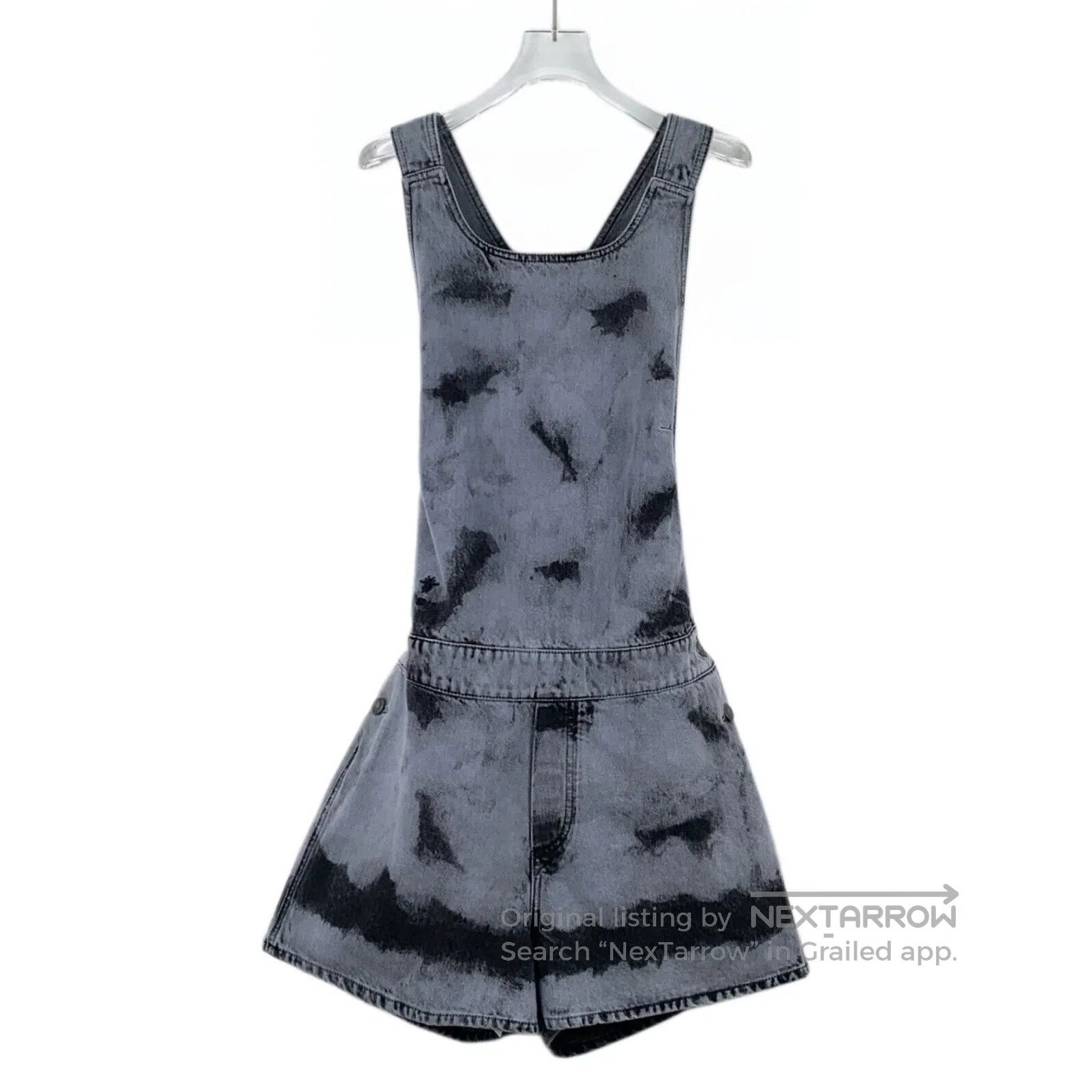 Dior Dior Blue Tie-Dye Cotton Denim Overalls Jumpsuit| Size 39" - 1 Thumbnail