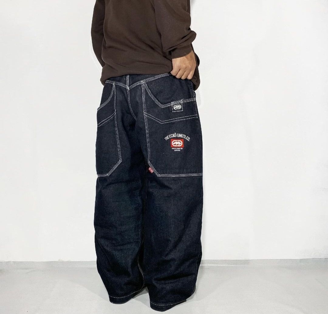 image of Jnco x Southpole Ecko Y2K Hiphop Pants Baggy Jeans, Men's (Size 35)