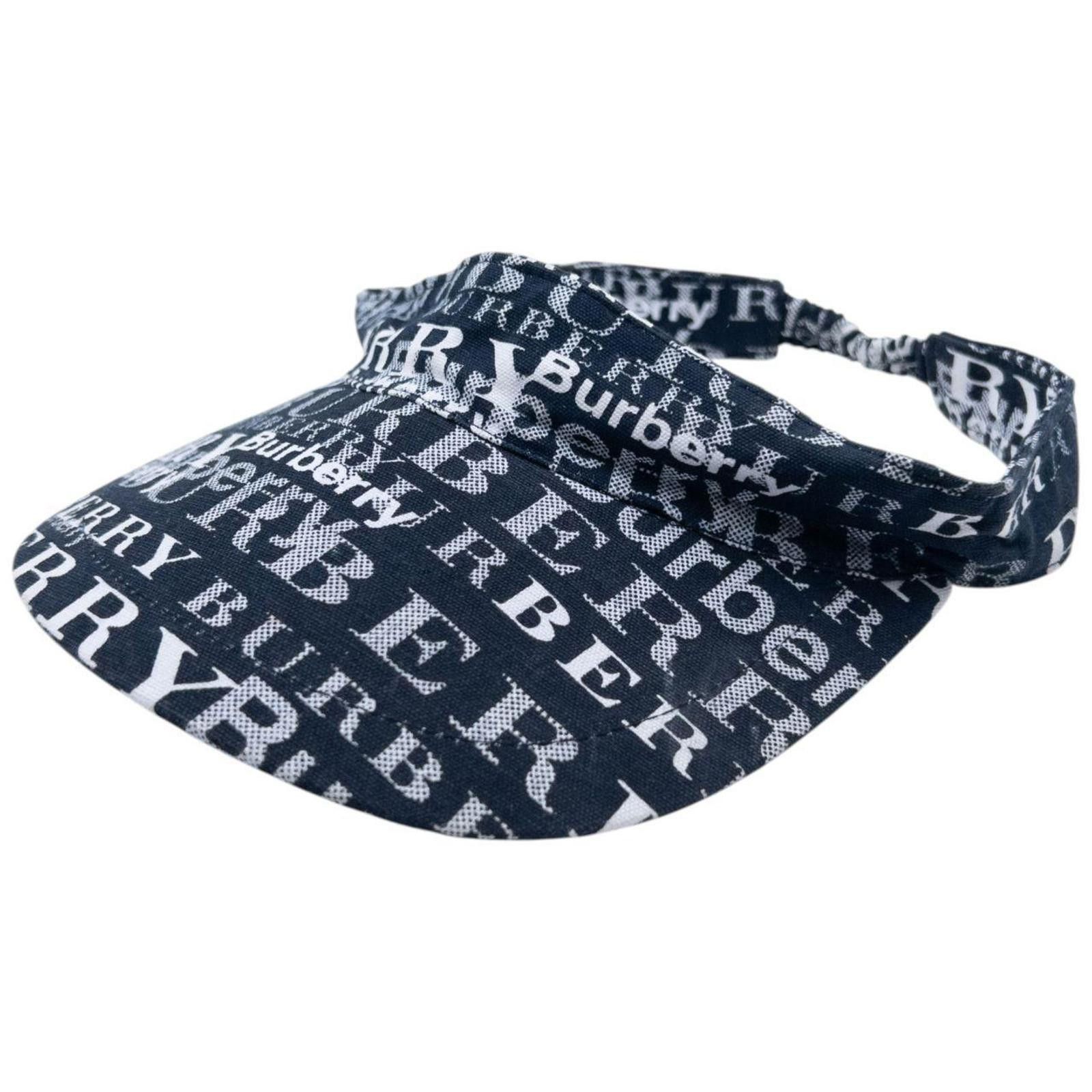Burberry Vintage 2000s Burberry Monogram Visor Hat Size ONE SIZE - 1 Thumbnail