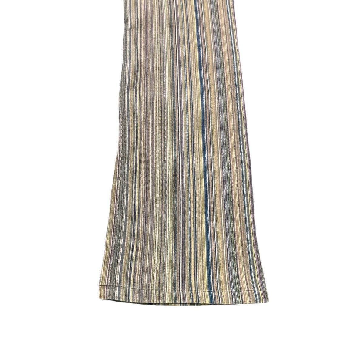 Japanese Brand CUSTOM CULTURE PinStriped Denim Flare Jeans Size US 30 / EU 46 - 14 Thumbnail