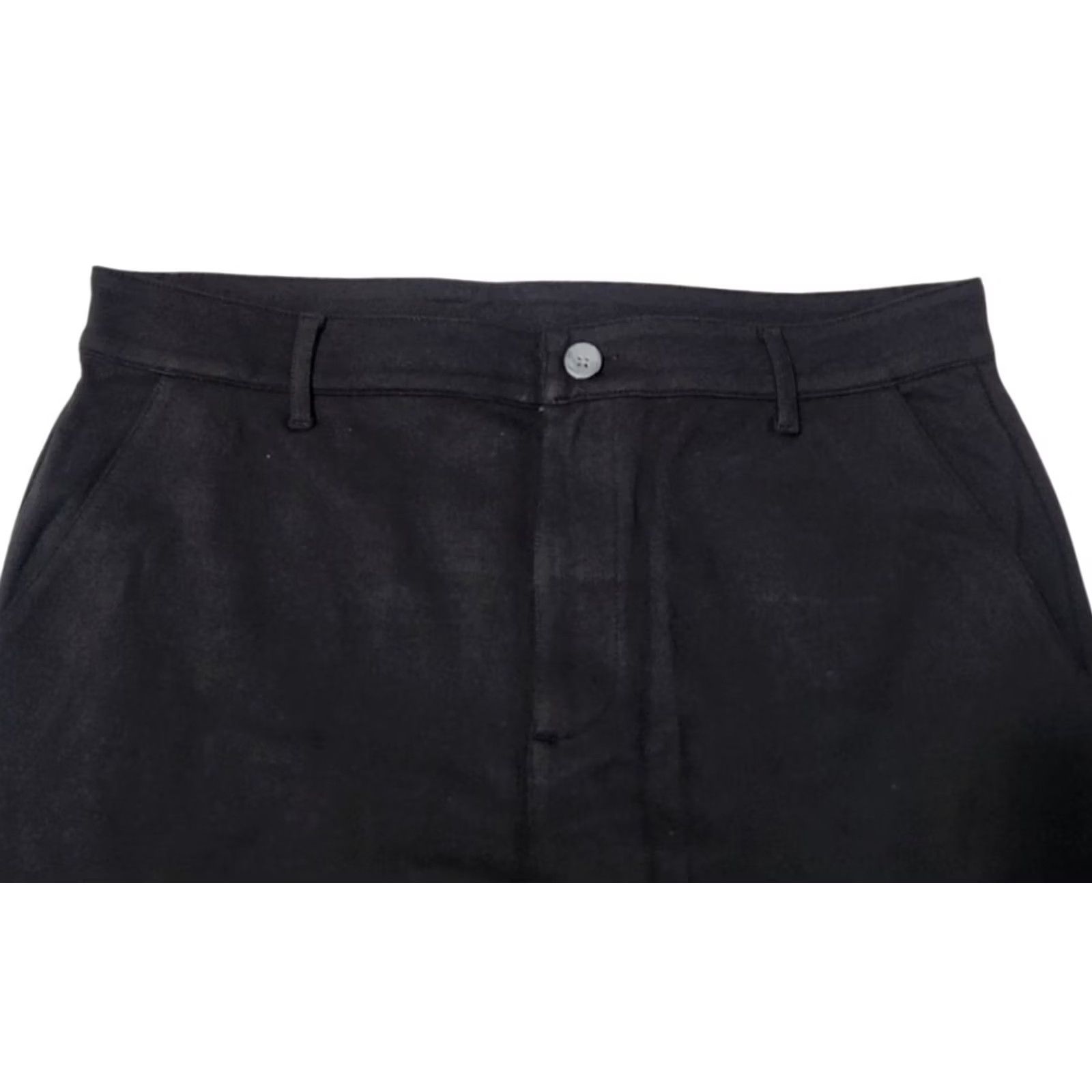 Vintage True Classic Mens Shorts Belted Chino Flat Front Black Pockets Size US 36 / EU 52 - 3 Thumbnail