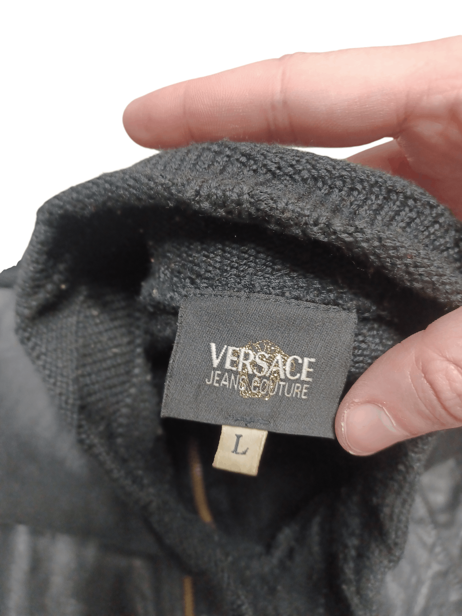 Versace Jeans Couture VERSACE JEANS COUTURE VINTAGE MADE IN ITALY LEATHER-WOOL JKT Size US L / EU 52-54 / 3 - 6 Thumbnail