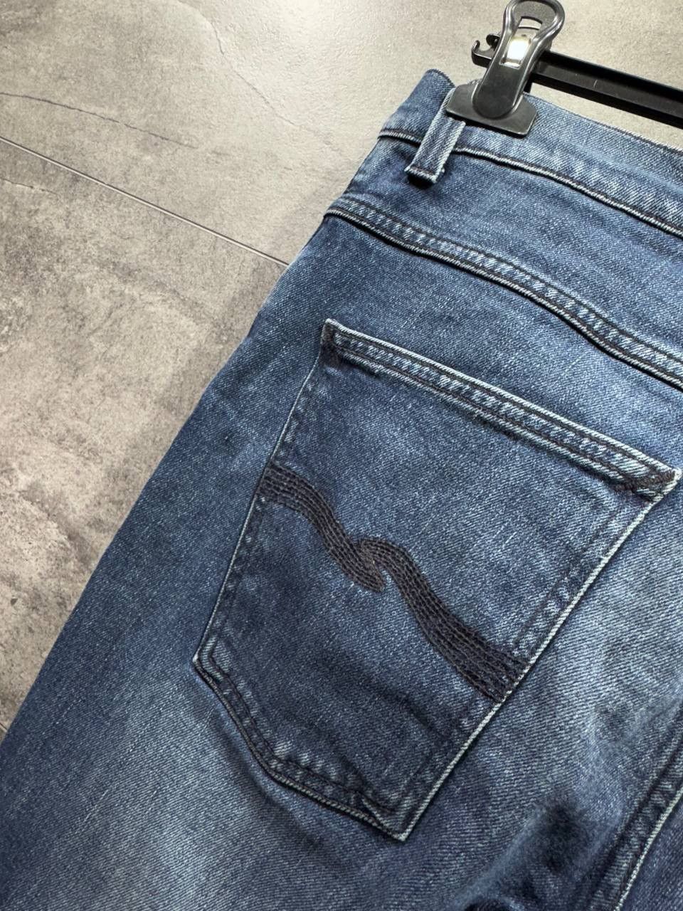 Nudie Jeans Nudie Jeans Co Men’s Slim Fit Blue Denim Jeans Faded Wash Size US 34 / EU 50 - 11 Thumbnail