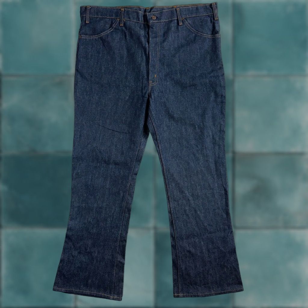 Levi's VINTAGE Levi's 646 Jeans Bootcut Mens 42 Regular 32in Blue Denim NOS USA 70s Bell Bottom Size US 42 / EU 58 - 1 Thumbnail