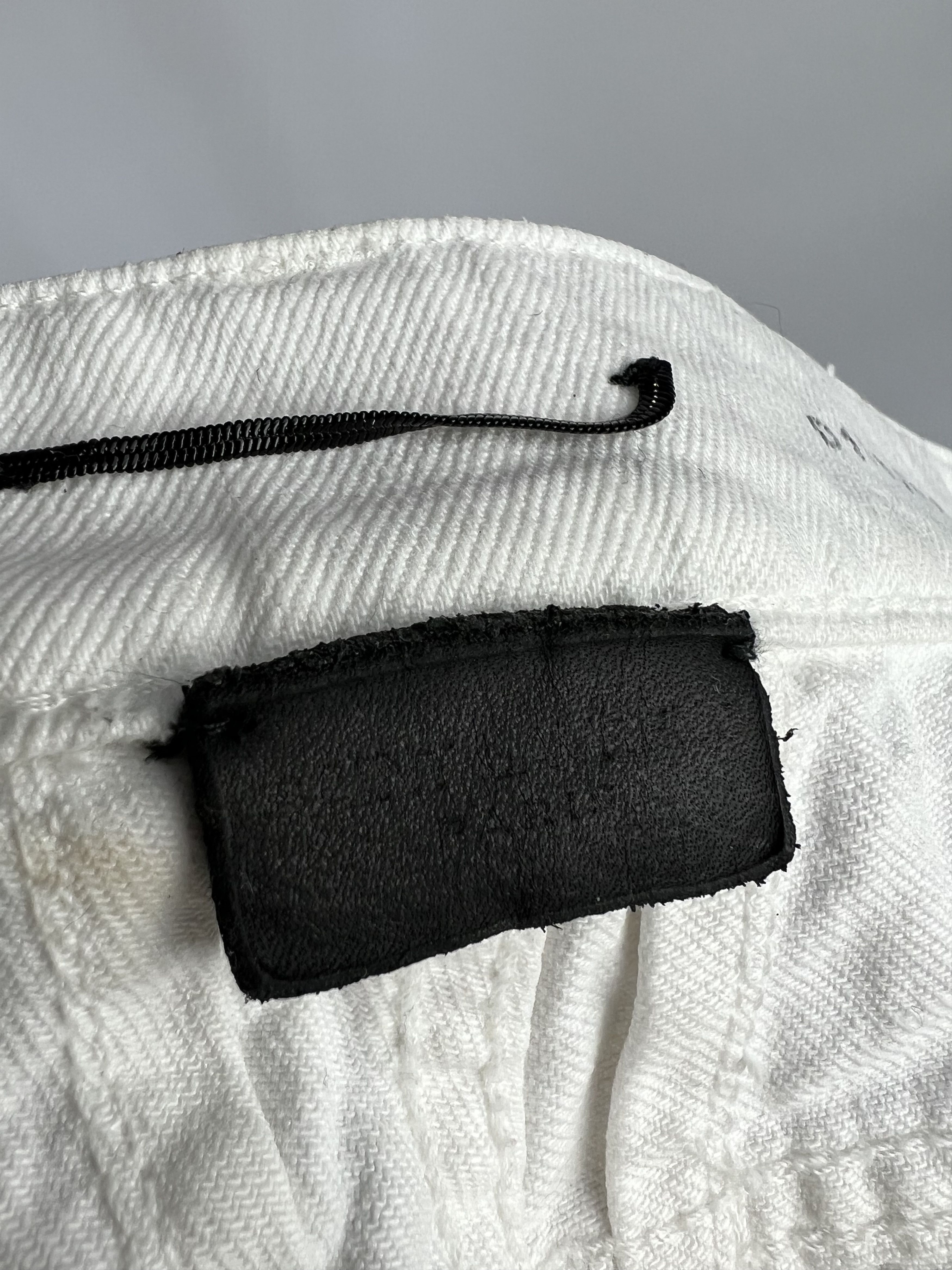Saint Laurent Paris × Yves Saint Laurent Saint Laurent Women's White Distressed Jeans Size 29 Size 29" - 13 Thumbnail