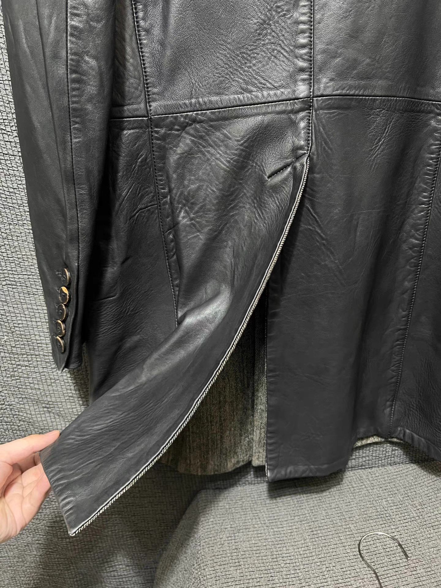 Isaac Sellam Experience Isaac Sellam Experience dark avant-garde cowhide coat. Size US M / EU 48-50 / 2 - 4 Thumbnail