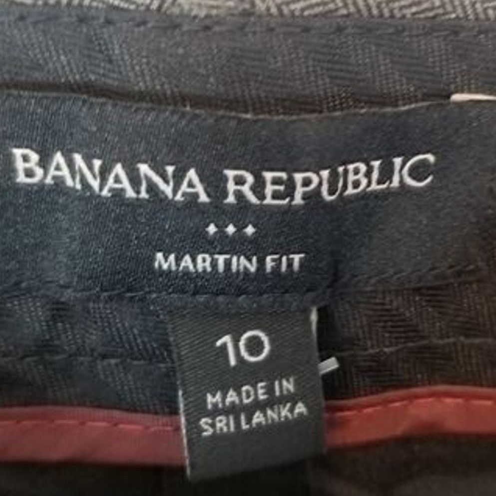 Banana Republic Banana Republic Womens Martin Herringbone Pants 10 Trouser Size 32" / US 10 / IT 46 - 5 Thumbnail