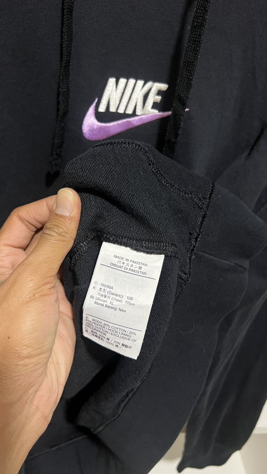 Nike Nike Centre Swoosh Hoodie Size US XL / EU 56 / 4 - 4 Thumbnail