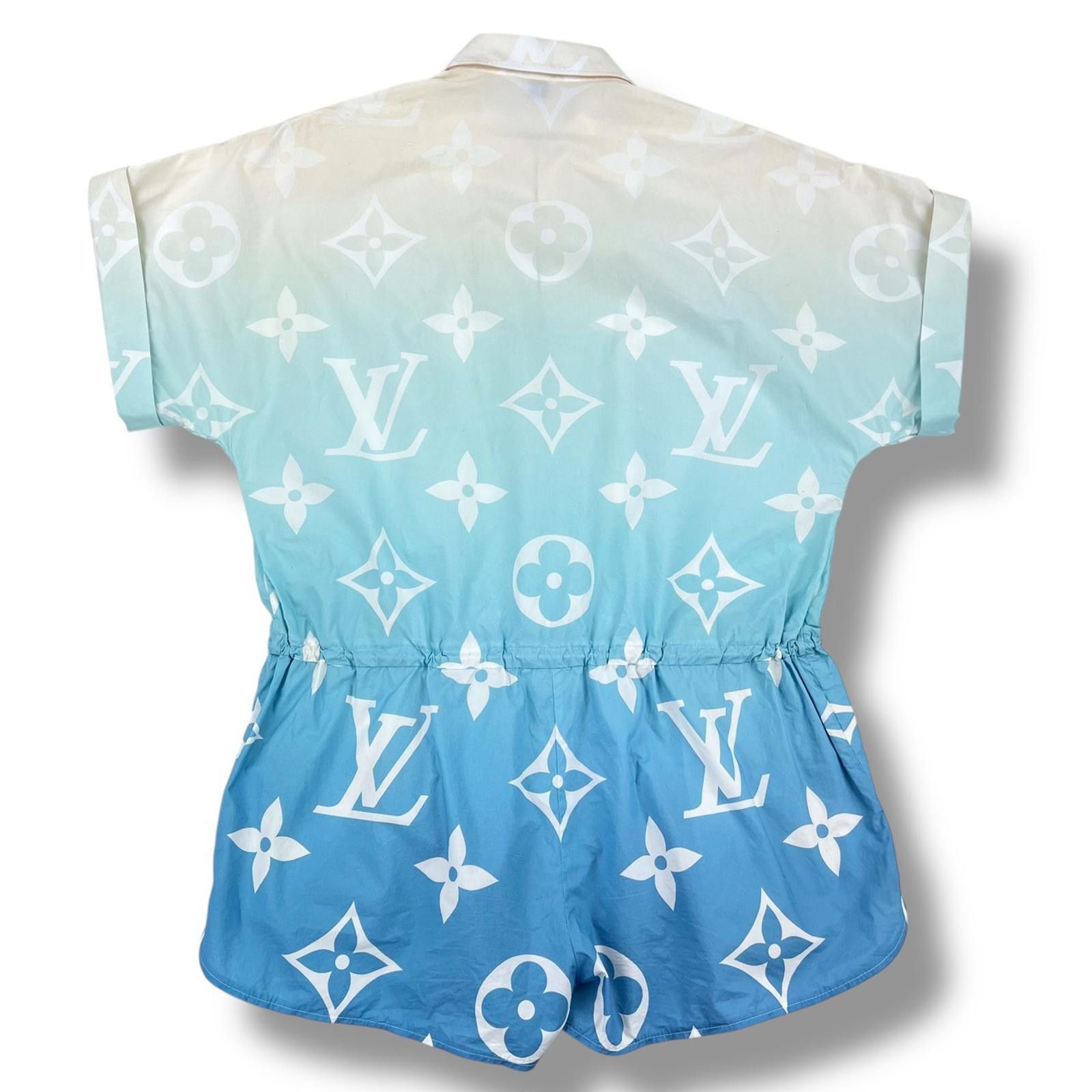 Louis Vuitton Louis Vuitton Blue Lagoon Monogram Playsuit Size 26" / US 2 / IT 38 - 3 Thumbnail