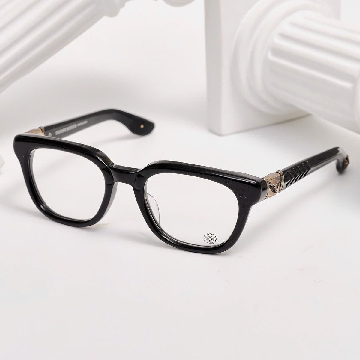 Chrome Hearts CHROME HEARTS WELL HELL YEAH BLACK GLASSES Size ONE SIZE - 2 Thumbnail