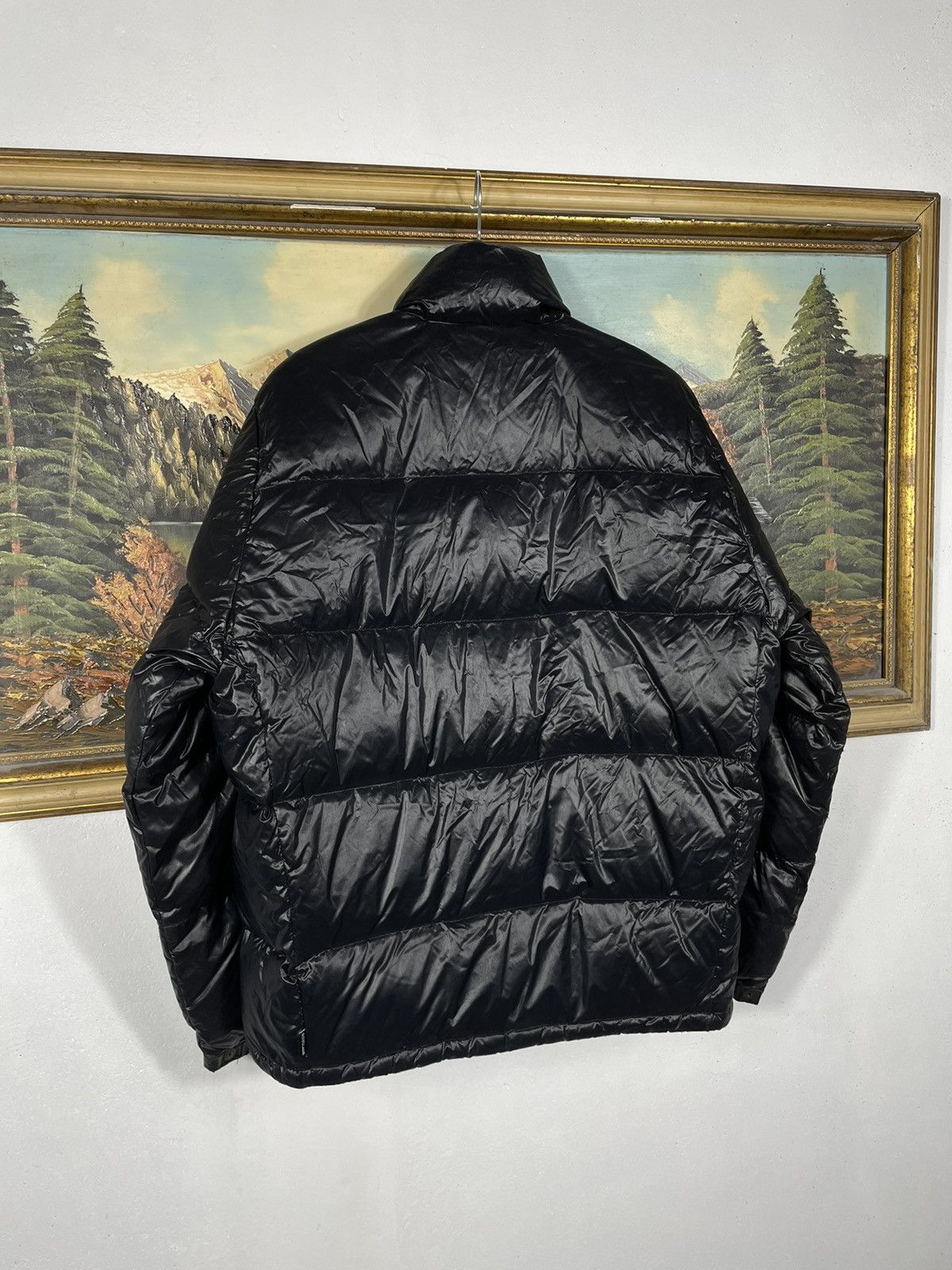 Designer × Moncler Moncler Grenoble Giubbotto Black Puffer Hoodie Shiny Drill Size US M / EU 48-50 / 2 - 6 Thumbnail