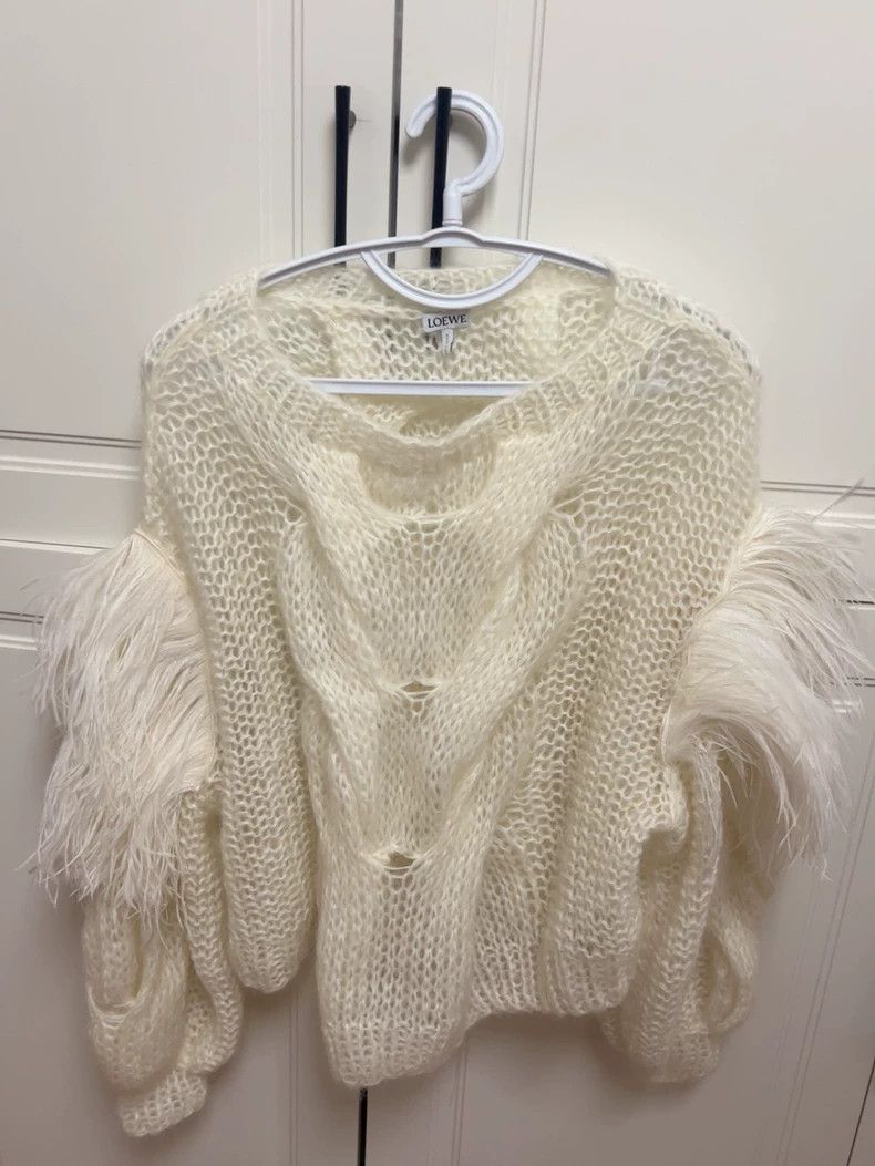 Loewe LOEWE White sweater Size XS / US 0-2 / IT 36-38 - 1 Thumbnail
