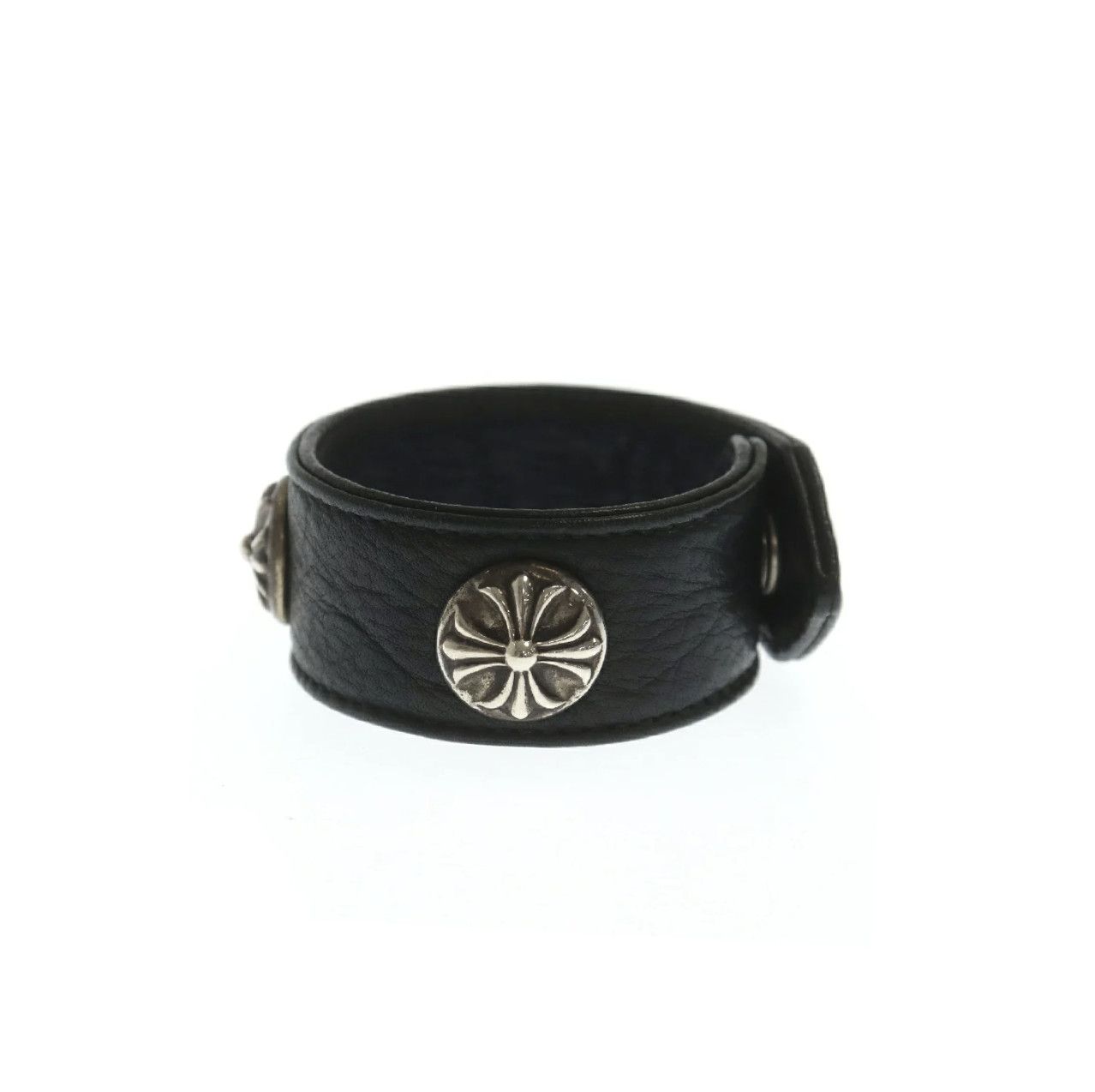 Chrome Hearts CHROME HEARTS CROSS BALL LEATHER BRACELET Size ONE SIZE - 2 Thumbnail
