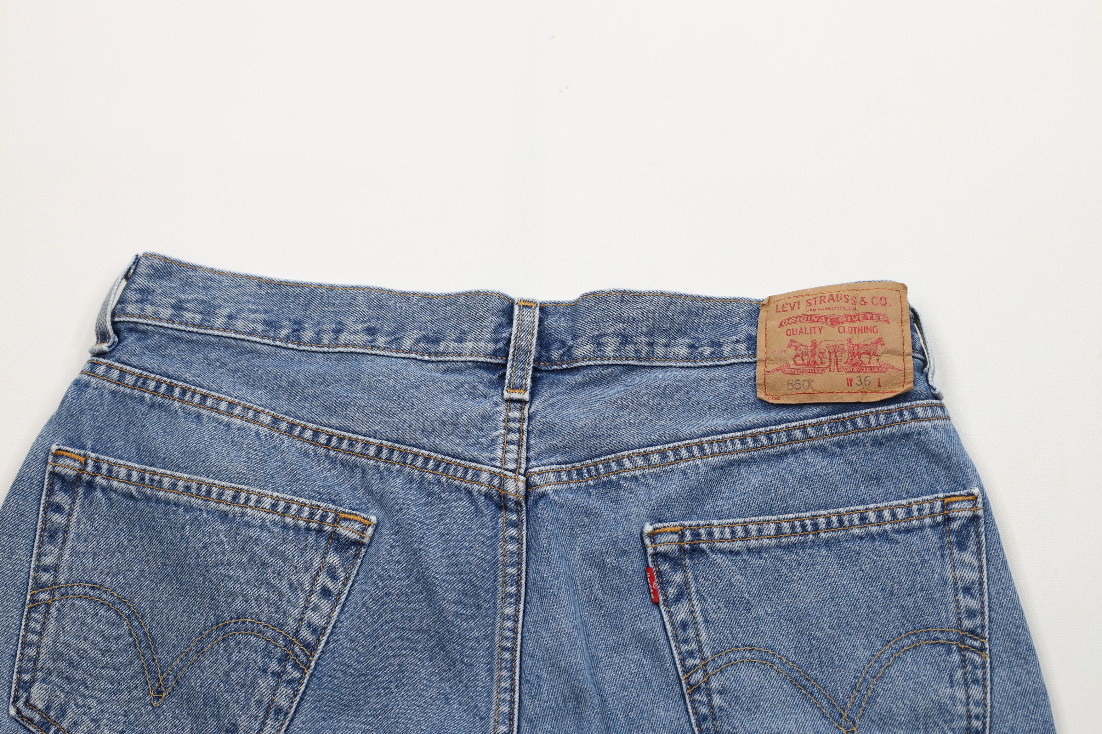 Levi's Vintage Y2K 2003 Levis 550 Fit Denim Jeans Shorts Jorts Size US 36 / EU 52 - 10 Thumbnail