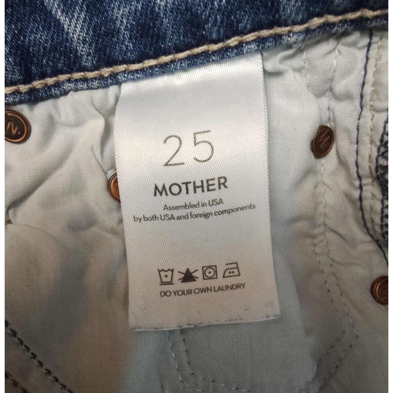 MOTHER Mother Superior High Waisted Rider Flood In Wild And Wicked Size 25" / US 0 / IT 36 - 13 Thumbnail