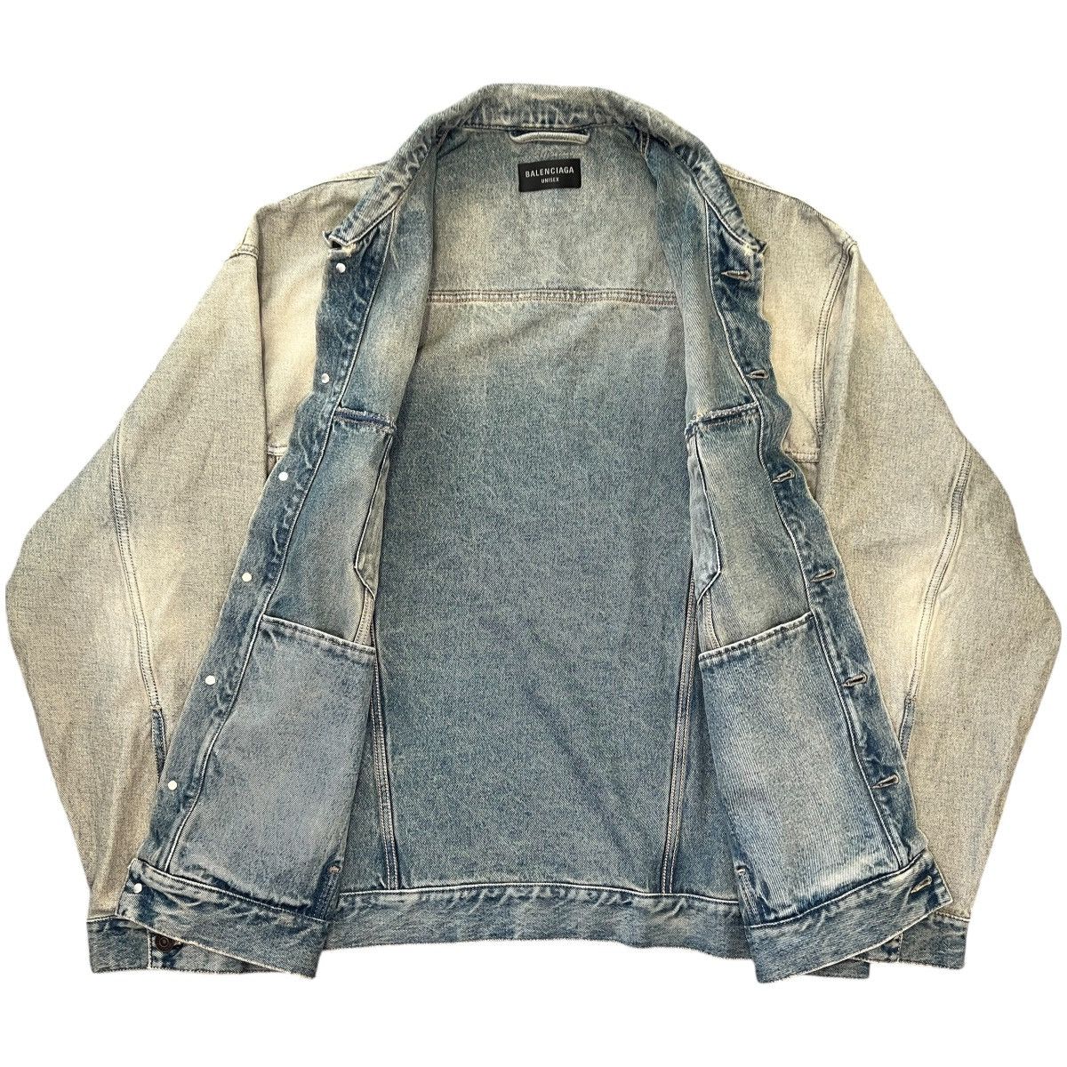 Balenciaga BALENCIAGA 2024SS Inside-out Oversized Denim Jacket Size US XS / EU 42 / 0 - 3 Thumbnail