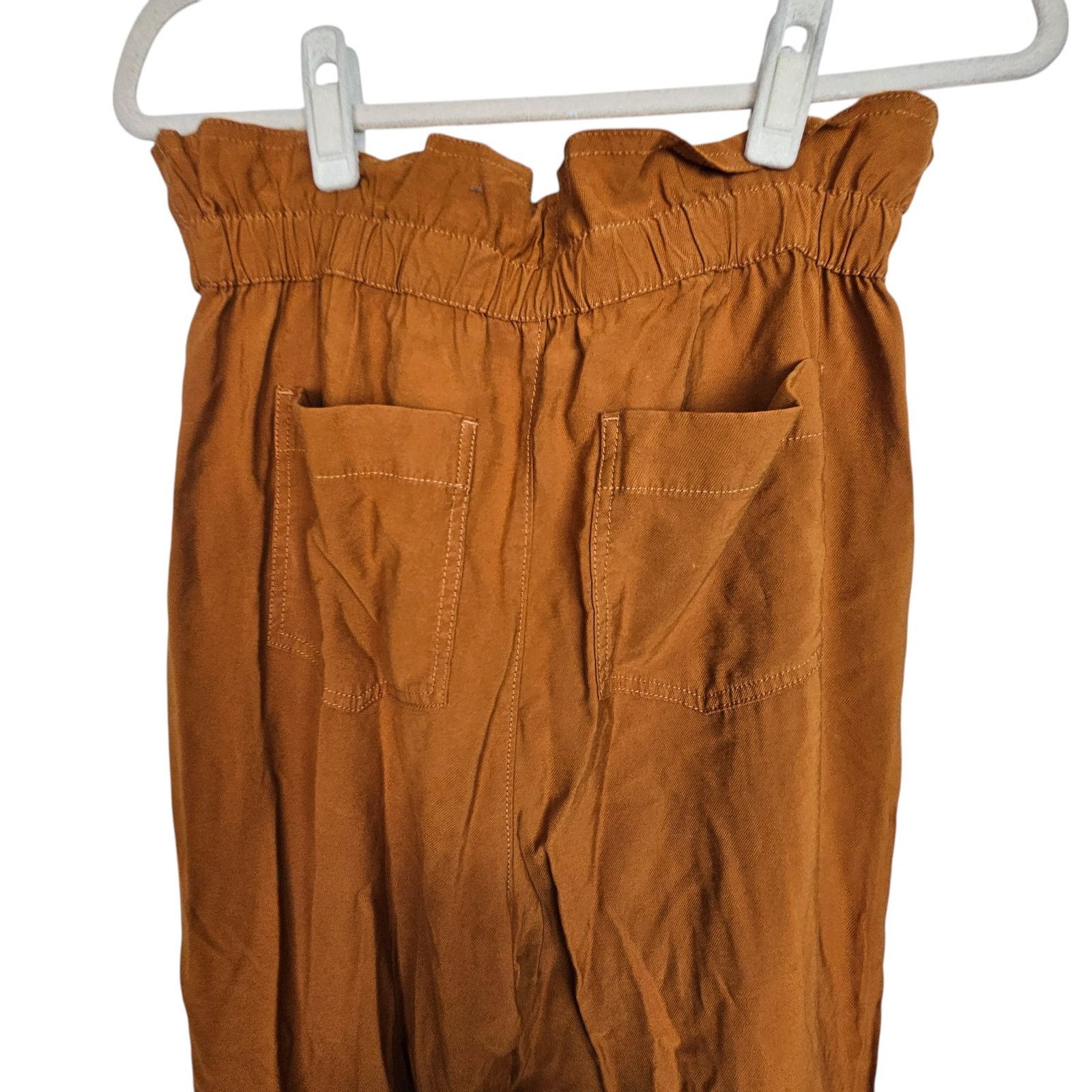 Madewell Madewell Dunaway Paperbag Pants Sz M Burnt Orange High Waist Size 29" - 8 Thumbnail