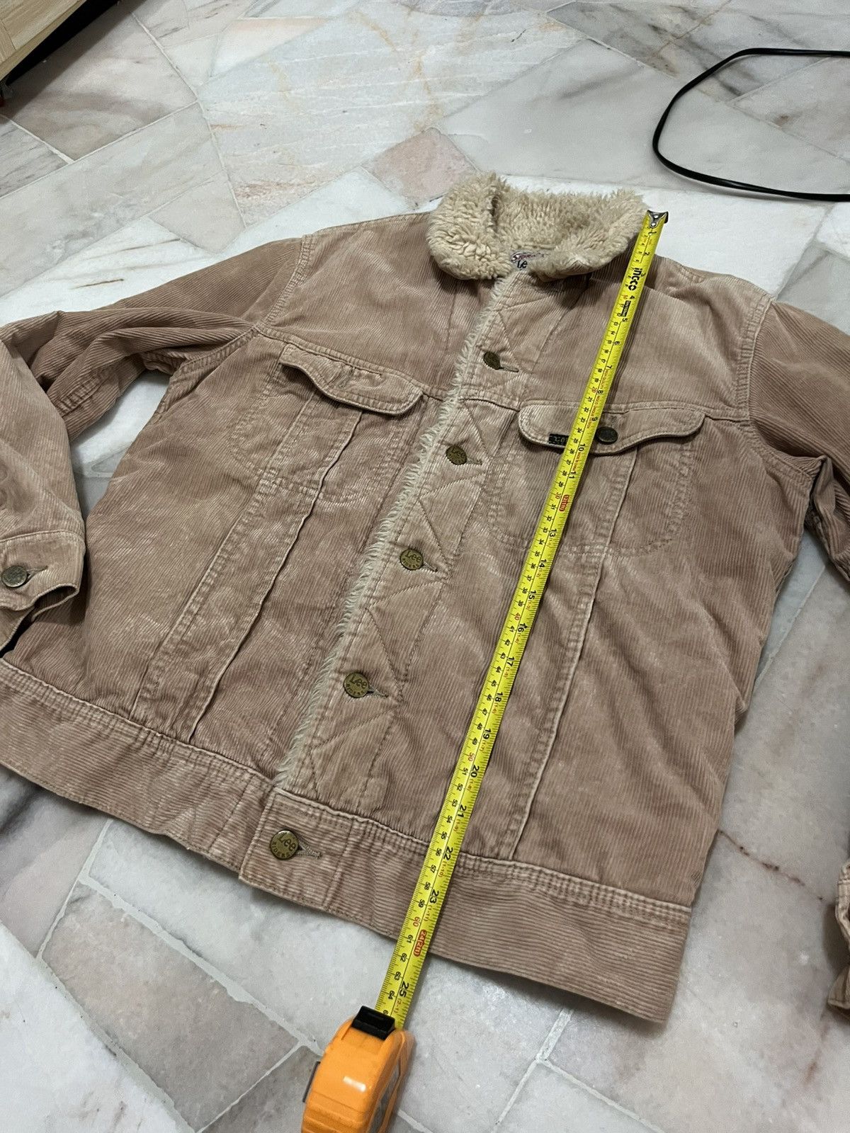Lee LEE STORM RIDER SHERPA CORDUROY LIGHT BROWN JACKET Size US M / EU 48-50 / 2 - 20 Thumbnail