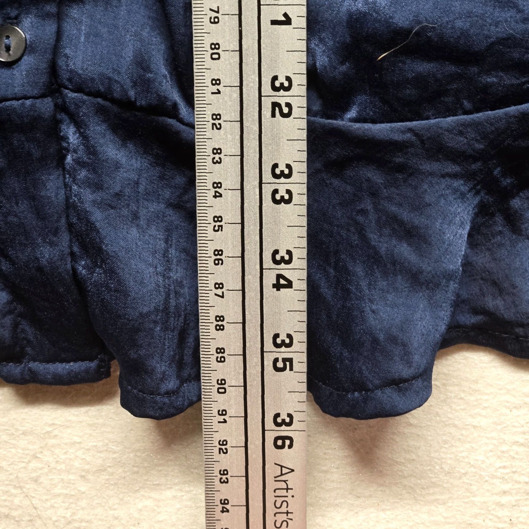 Jessica Simpson Jessica Simpson Shirt Dress Women's 2X Dark Blue V-Neck Long Sleeve Tie-Waist Knee Length Solid Dress Size XXL / US 16-18 / IT 52-54 - 7 Thumbnail