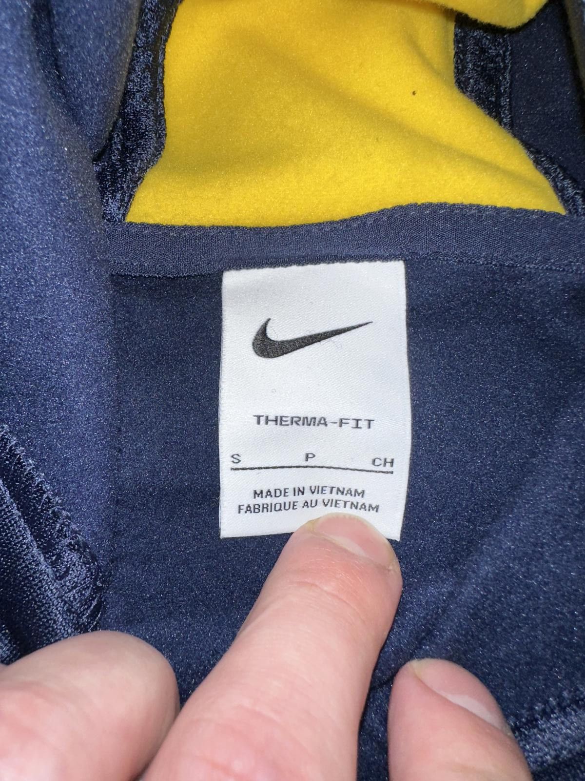 Designer Jordan Brand Michigan Wolverines Navy 2-Hit Performance Pullover Hoodie Size US S / EU 44-46 / 1 - 6 Thumbnail