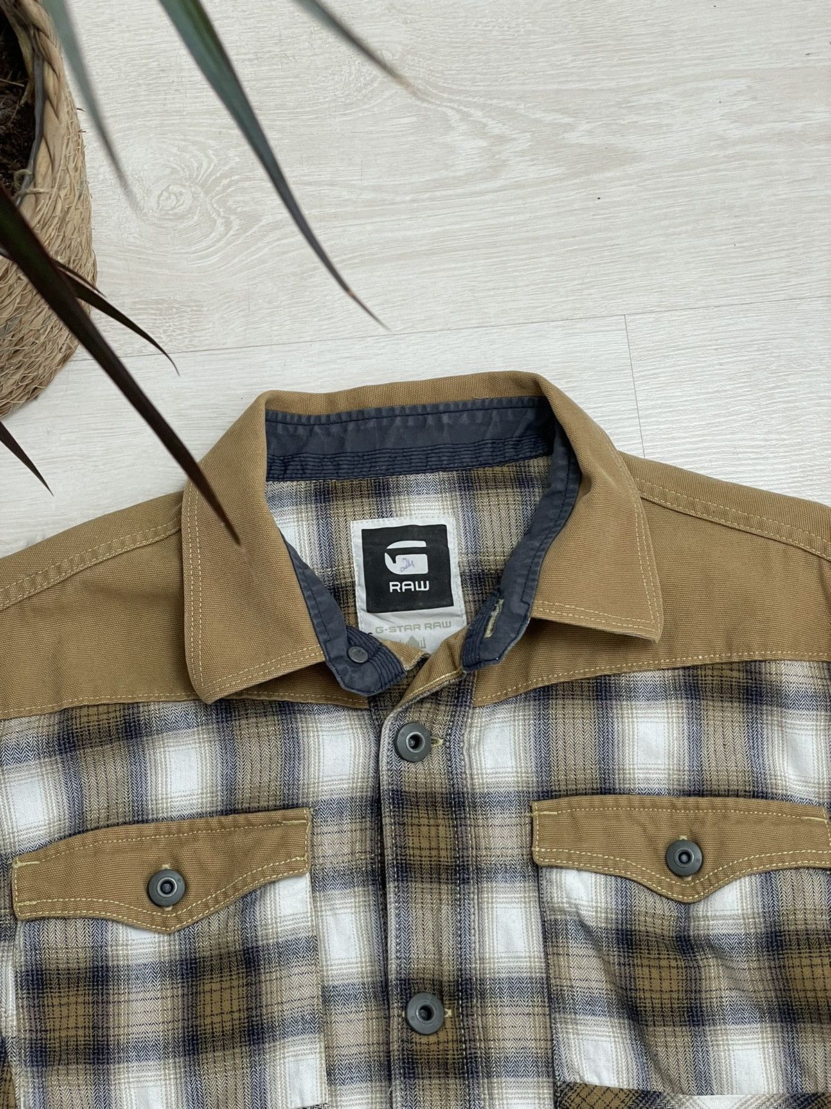 G-Star × Vintage G-star Raw Vintage Shirt Detroit Style Y2k Size US XL / EU 56 / 4 - 2 Thumbnail