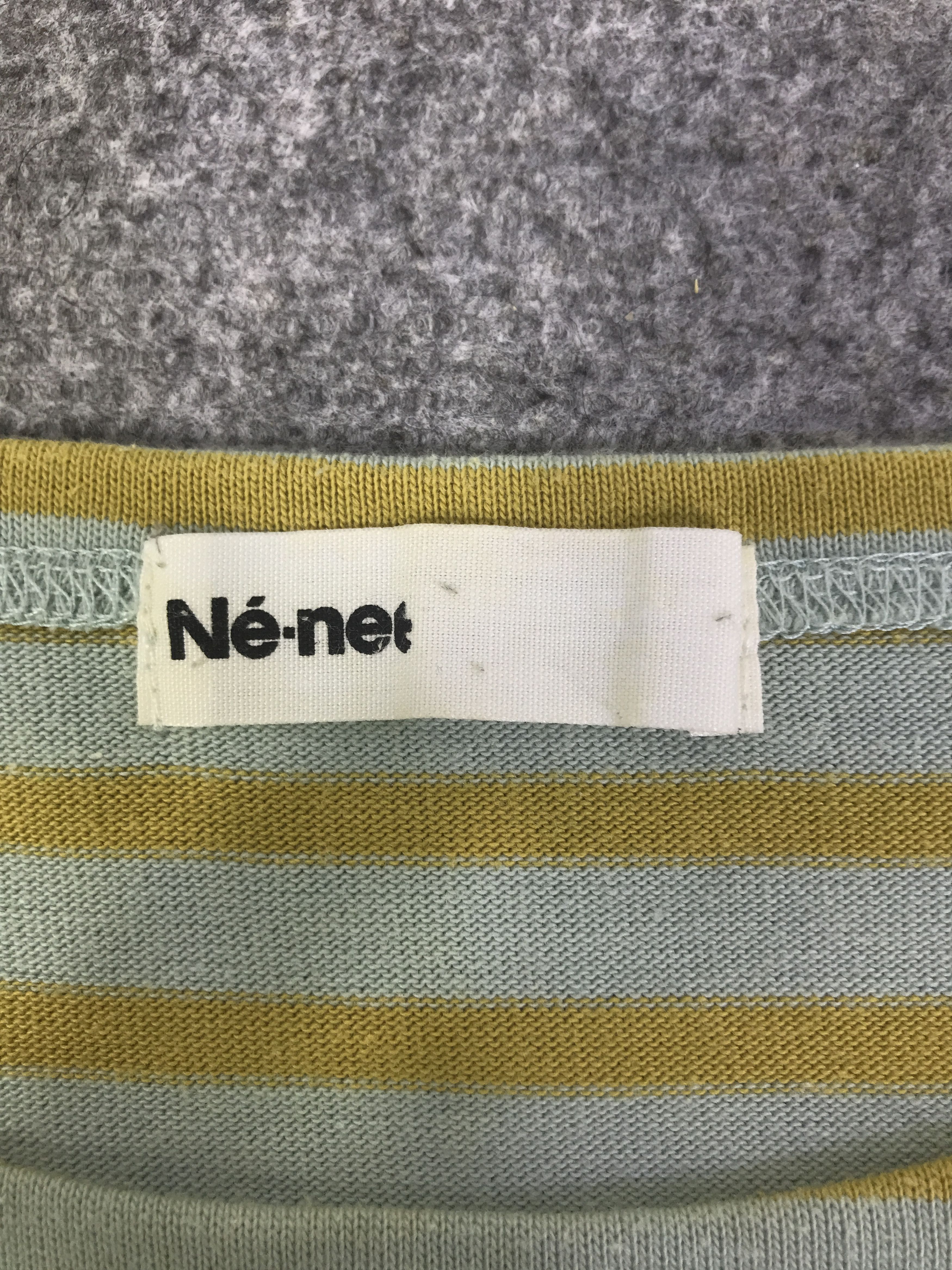 Ne-Net Ne-Net Issey Miyake Striped Design sweatshirt K87B12 Size US M / EU 48-50 / 2 - 10 Thumbnail