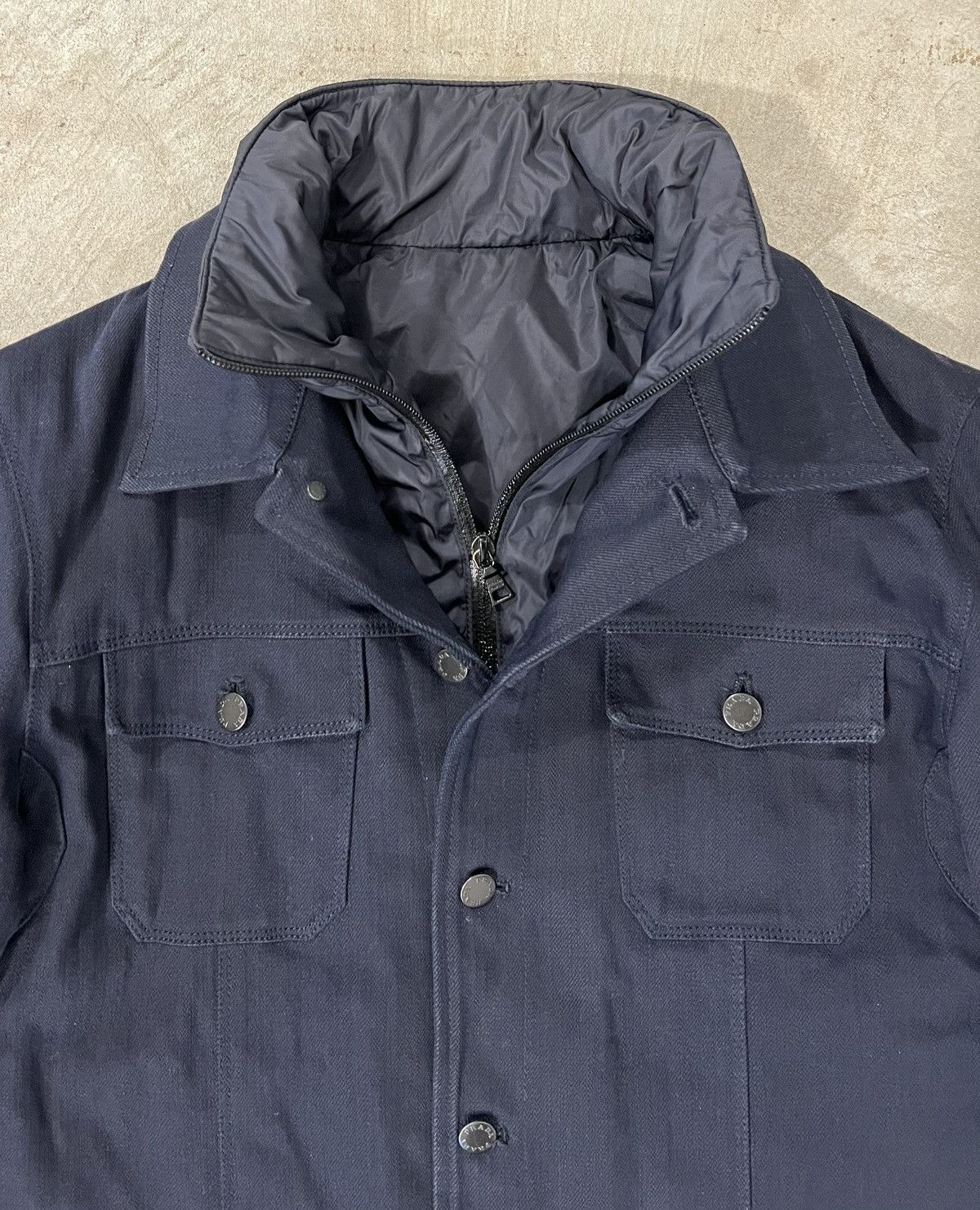 Prada Prada milano cotton Jacket Dark Navy Size 52/M Made in Italy Size US M / EU 48-50 / 2 - 4 Thumbnail