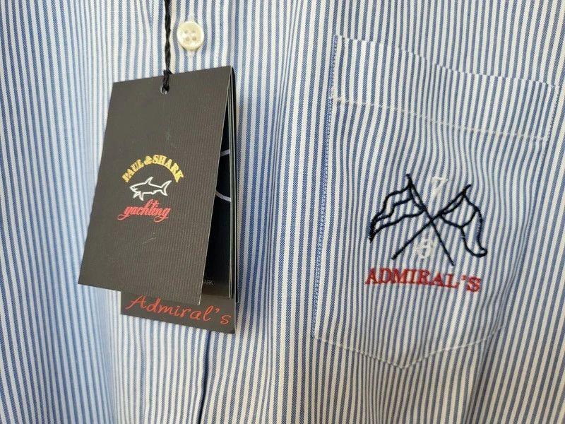 Paul & Shark RRP330€ PAUL&SHARK sz L SHIRTS STRIPED LONG SLEEVES NEW Size US L / EU 52-54 / 3 - 3 Thumbnail