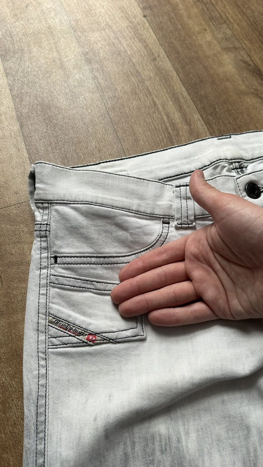 Diesel × Vintage Vintage Diesel Women's Avant Garde Denim Distressed Size 29 Size 29" - 6 Thumbnail