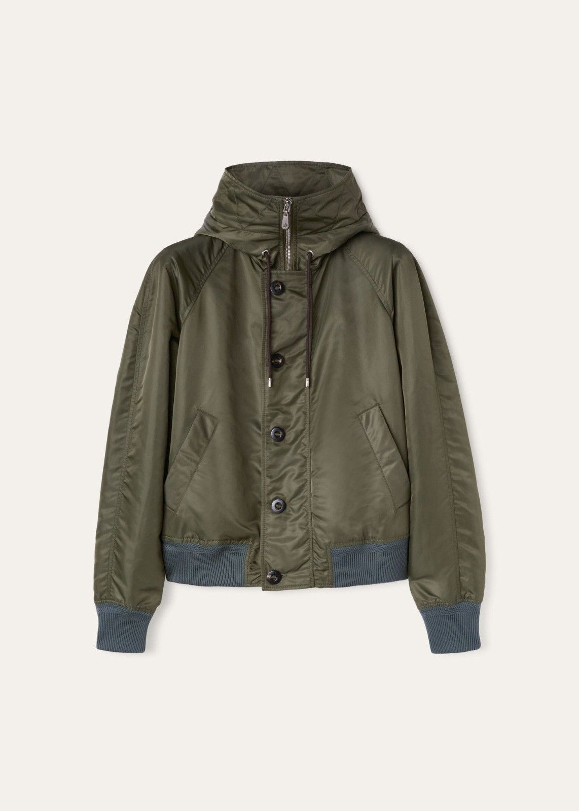 o1srvl11e0125 Kasai Bomber Jacket in Green
