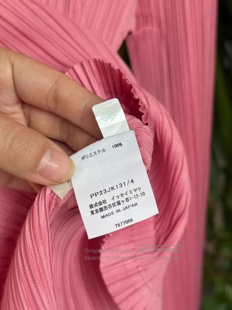 Issey Miyake Issey Miyake Pink Round Neck Long Sleeve Top Size XL / US 12-14 / IT 48-50 - 4 Thumbnail