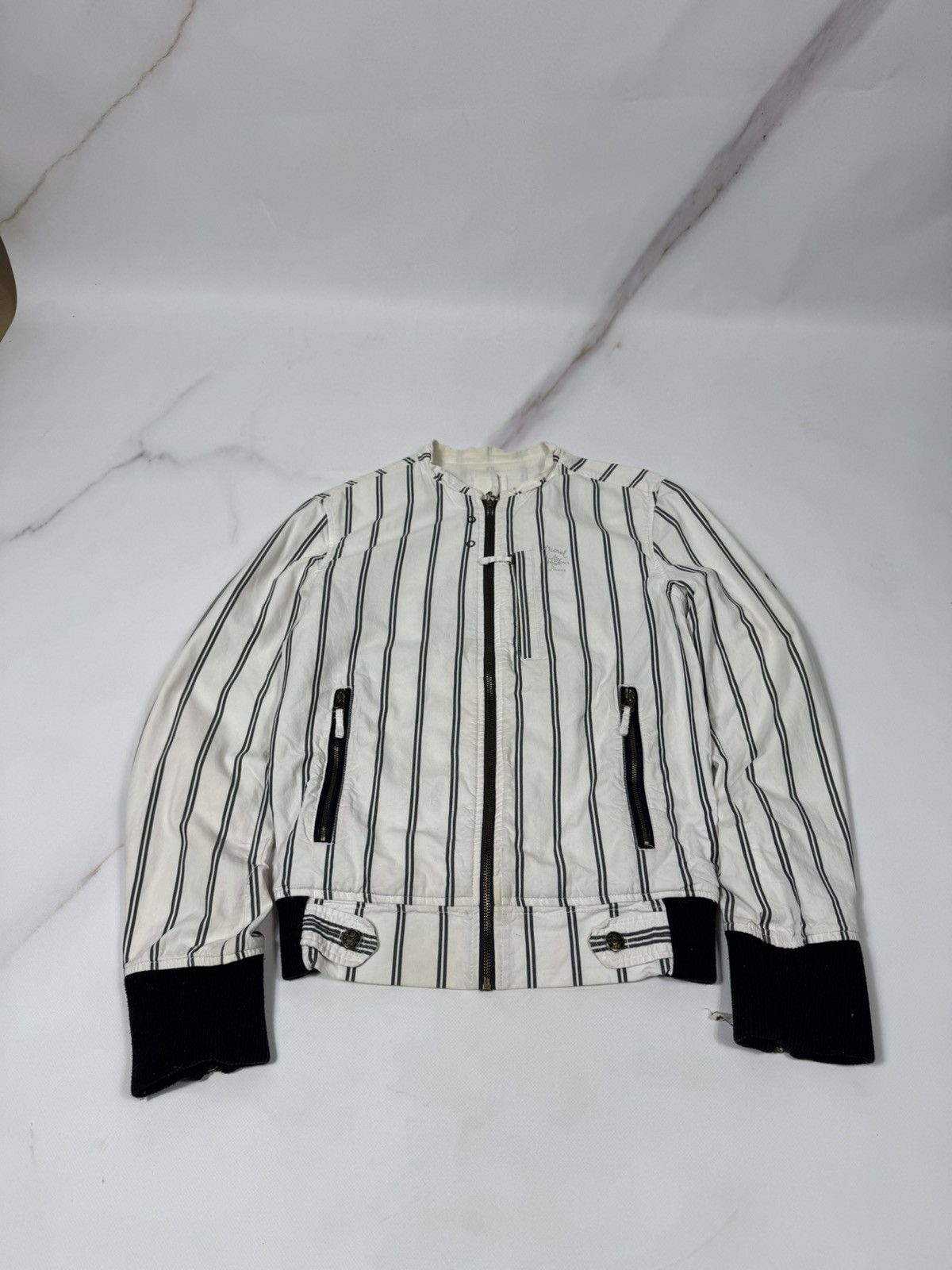 Diesel Vintage Diesel Striped Zip Jacket Size US M / EU 48-50 / 2 - 2 Thumbnail
