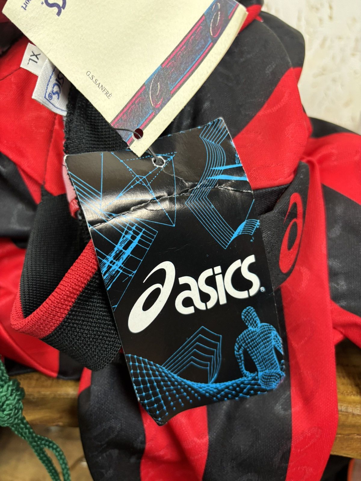 Asics NWT Early 90s Asics Blank Long Sleeve Template Jersey XL Size US XL / EU 56 / 4 - 10 Thumbnail