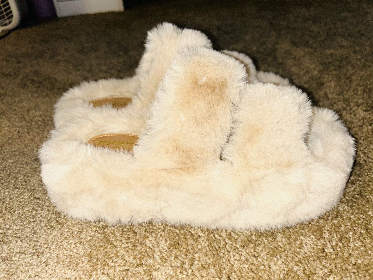 Japanese Brand Fur platform slip-ons Size US 8 / IT 38 - 1 Thumbnail