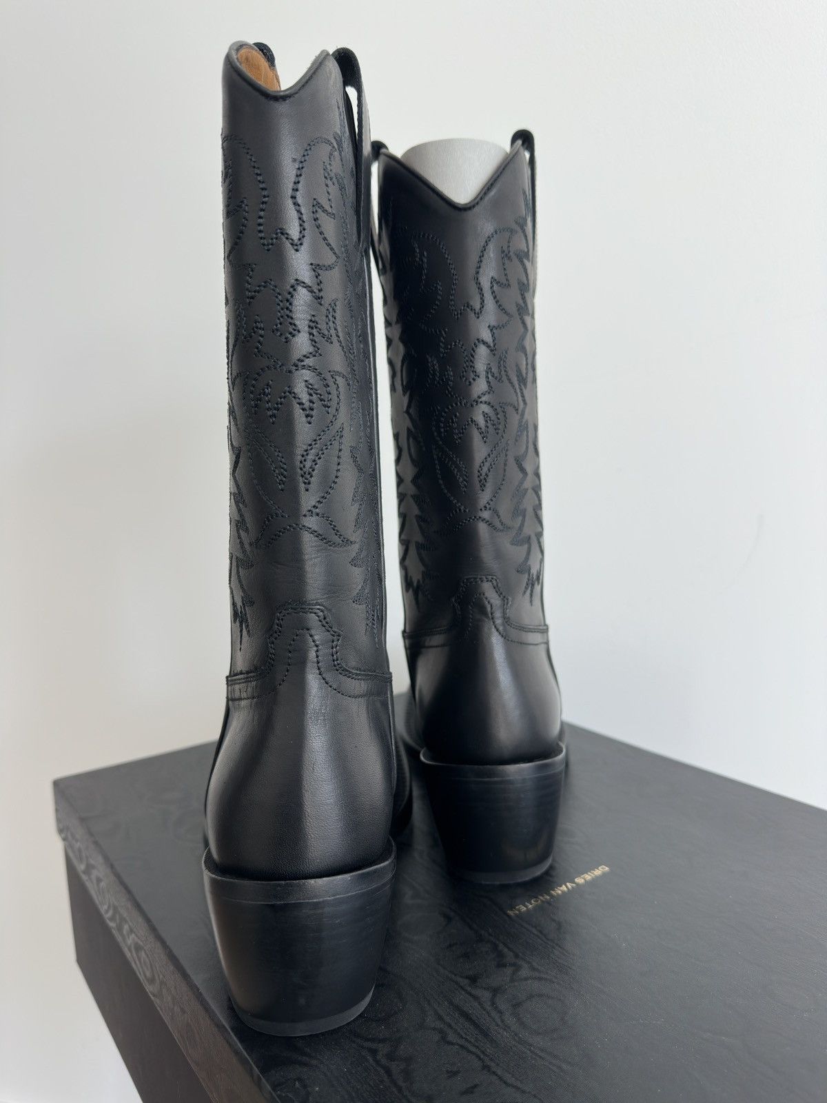 Dries Van Noten Dries Van Noten Leather Western Cowboy Boots - US Mens 8 Size US 8 / EU 41 - 3 Thumbnail