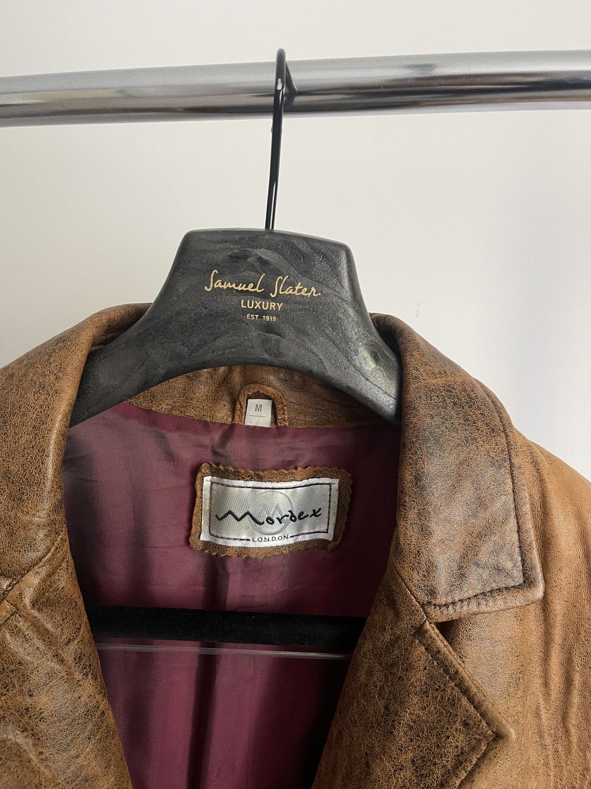 Vintage Vintage Mordex London Leather Blazer Jacket Made In UK 90s M Size US M / EU 48-50 / 2 - 3 Thumbnail