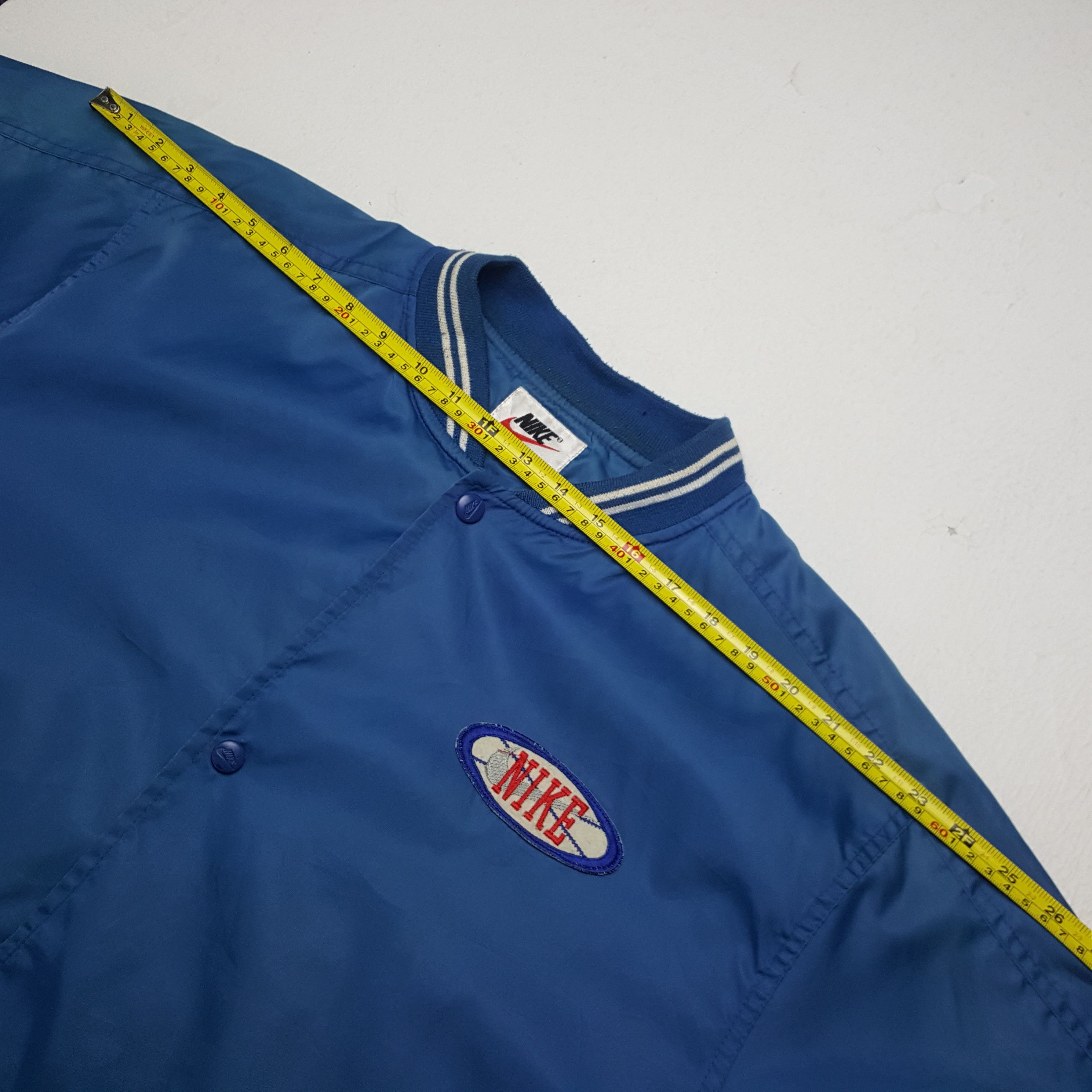 Nike × Vintage Vintage Nike Embroidery Patch Varsity Jacket Size US M / EU 48-50 / 2 - 6 Thumbnail