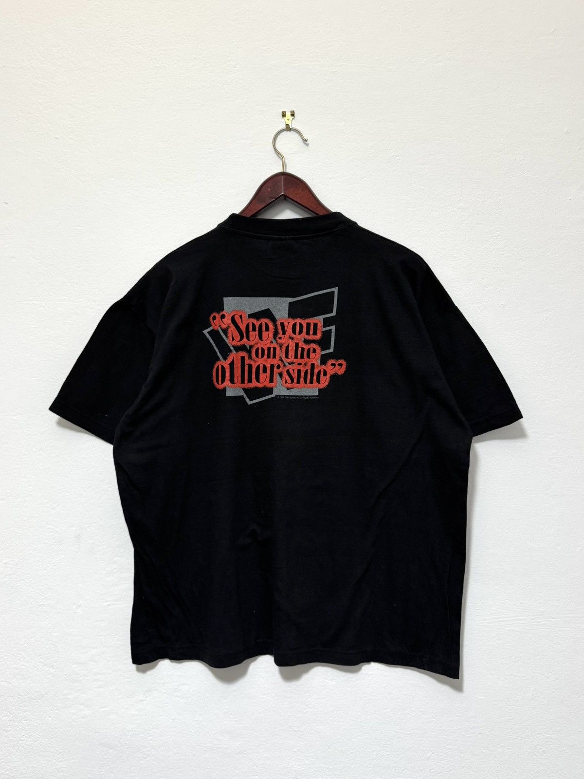 Vintage Vintage WWF Undertaker Seeyou on the other side 1997 T-shirt Size US XL / EU 56 / 4 - 4 Thumbnail