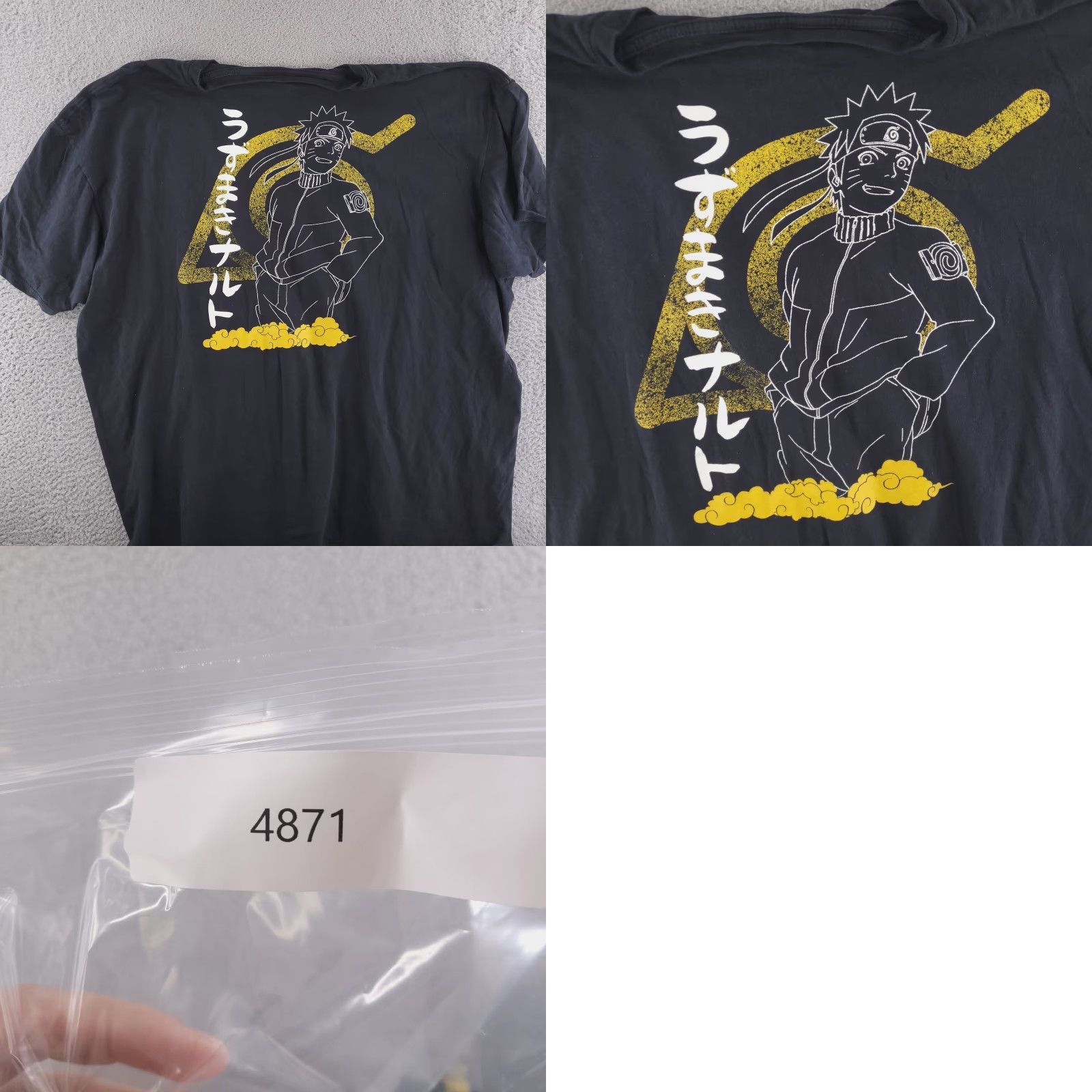Ripple Junction Ripple Junction Mens Shirt 3XL Black Naruto Shippuden Graphic Tee Size US XXL / EU 58 / 5 - 8 Thumbnail