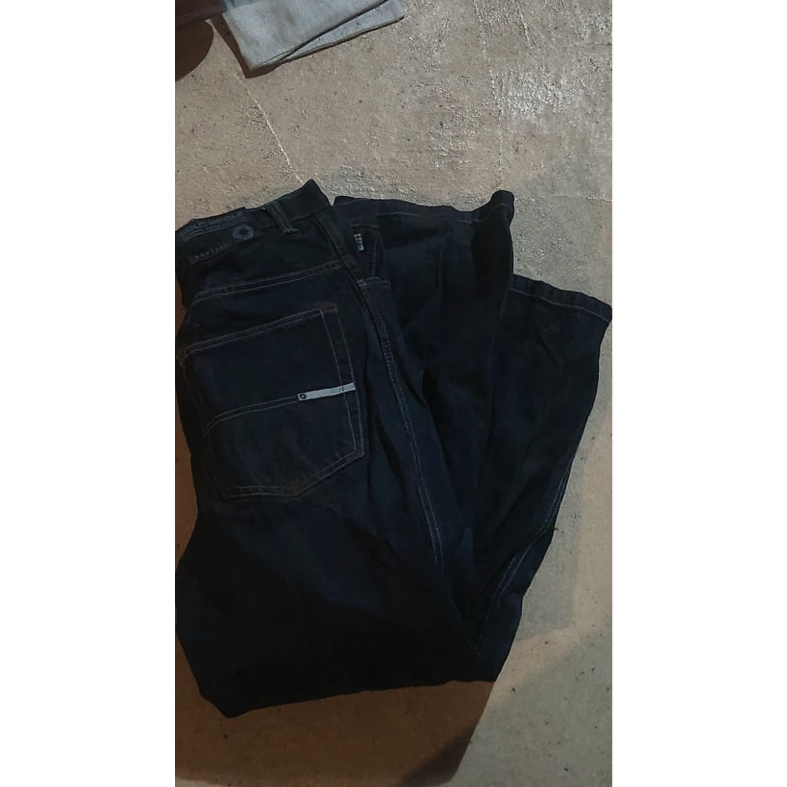 Southpole VINTAGE Southpole Jeans Men 34x30 Blue Baggy Y2K Thrashed Denim 90s Grunge Hip Hop Punk Straight Relaxed Size US 34 / EU 50 - 2 Thumbnail