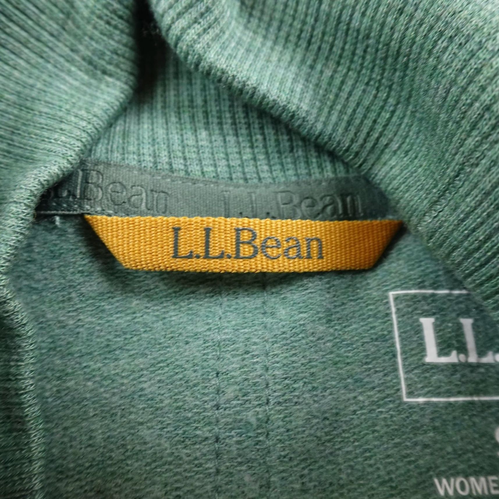 Vintage L.L. Bean Pullover Womens S Green Mock Neck Sweatshirt Outdoor Size S / US 4 / IT 40 - 5 Thumbnail