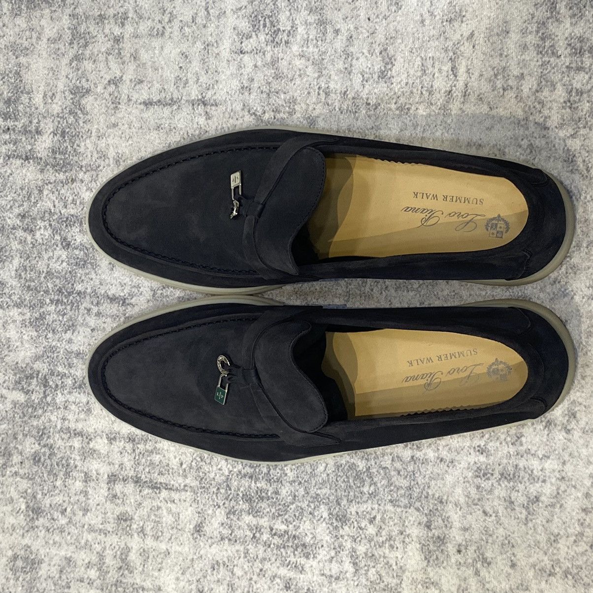 Loro Piana Loro Piana Summer Charms Walk 13 Suede Argo Blue Melange Size US 9 / EU 42 - 10 Thumbnail