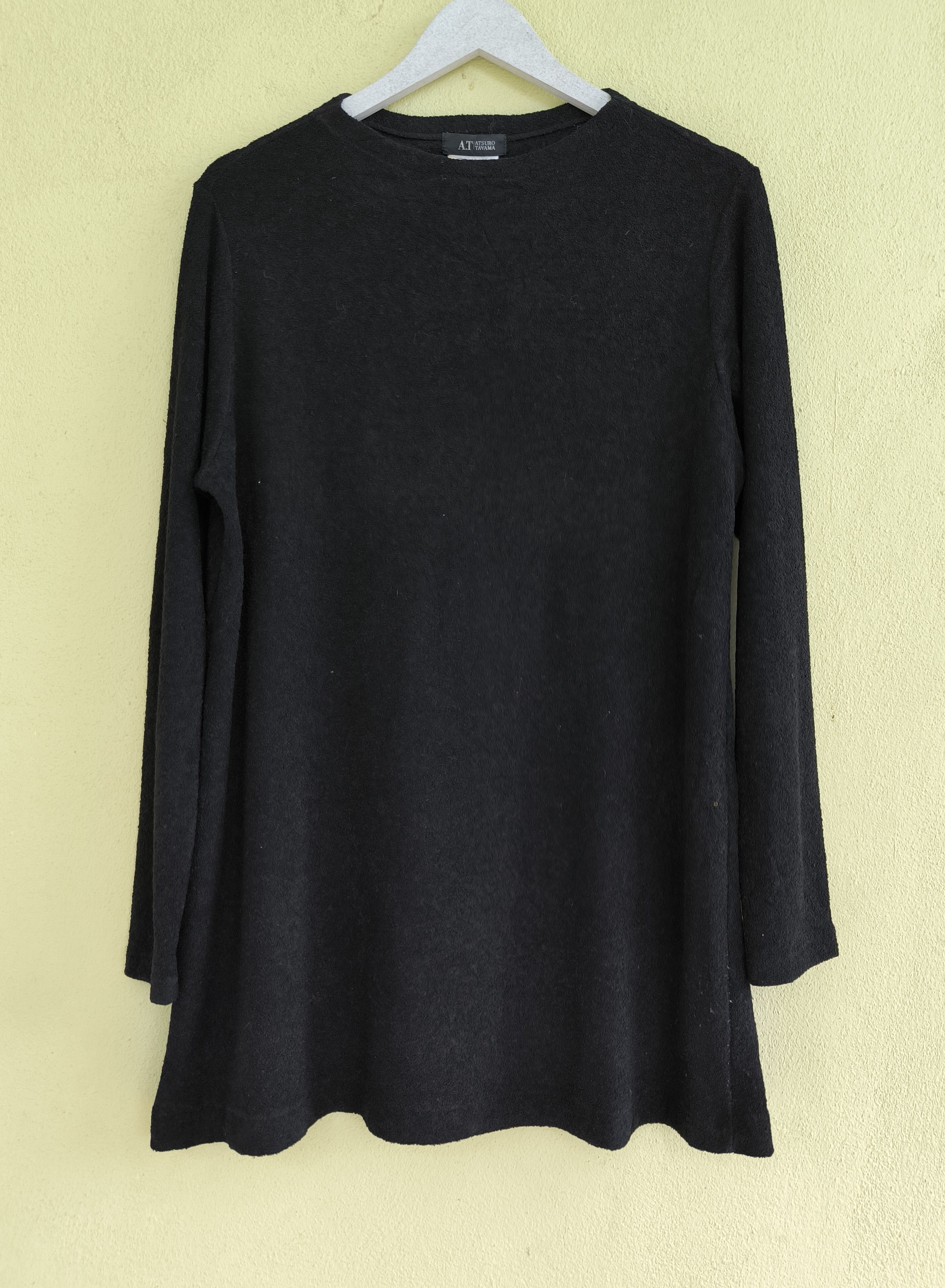 ATSURO TAYAMA ATSURO TAYAMA wool black plain blouses Size L / US 10 / IT 46 - 1 Thumbnail
