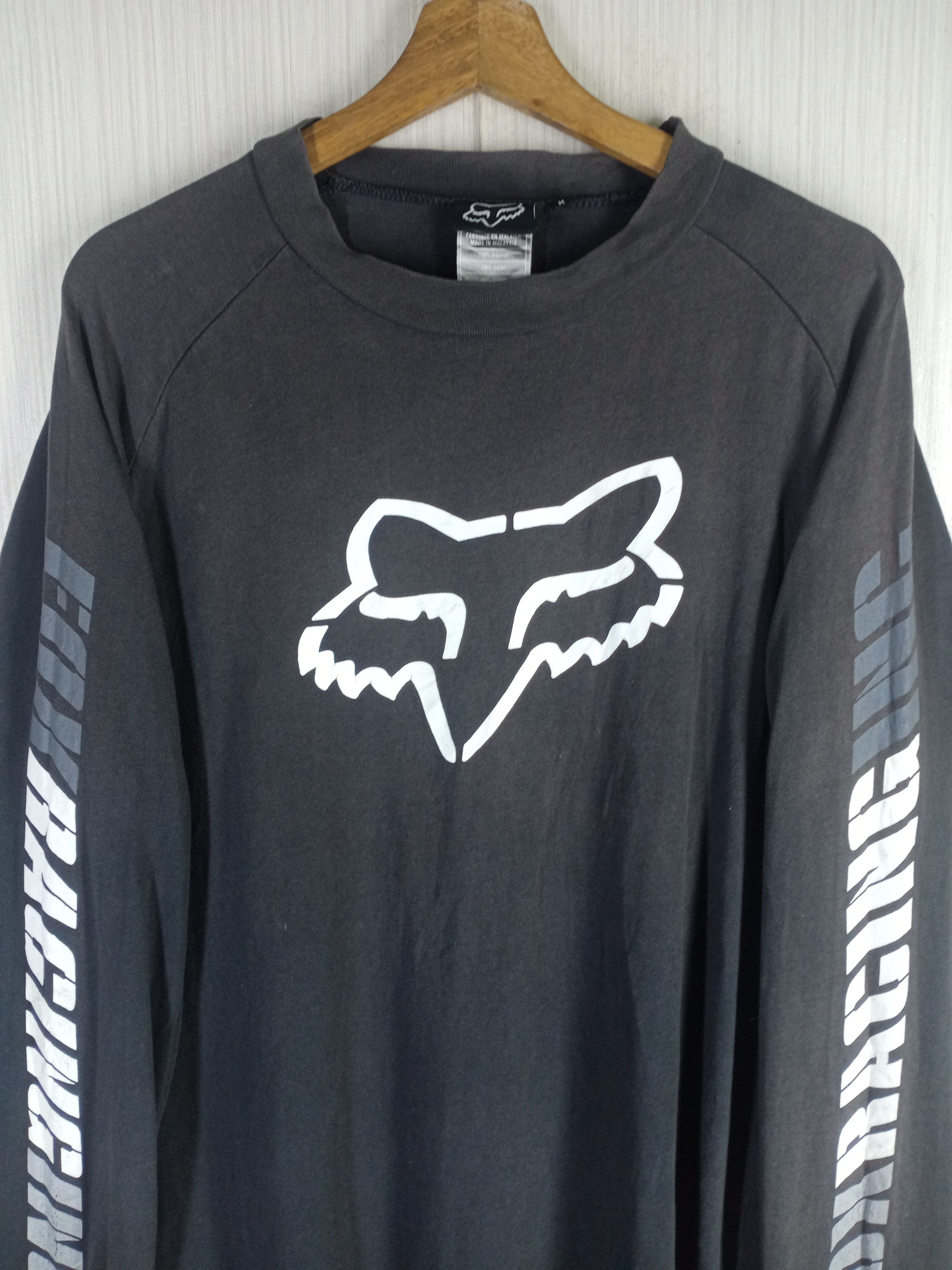 Fox Racing Rare Vintage 90s Fox Racing Big Logo Long Sleeve Tshirt Size US L / EU 52-54 / 3 - 5 Thumbnail