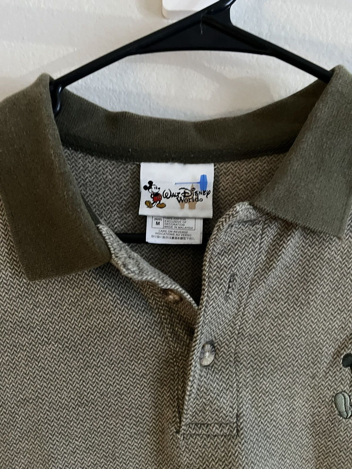 Disney Men's Classic Walt Disney World Mickey Mouse Polo Shirt Size US L / EU 52-54 / 3 - 2 Thumbnail