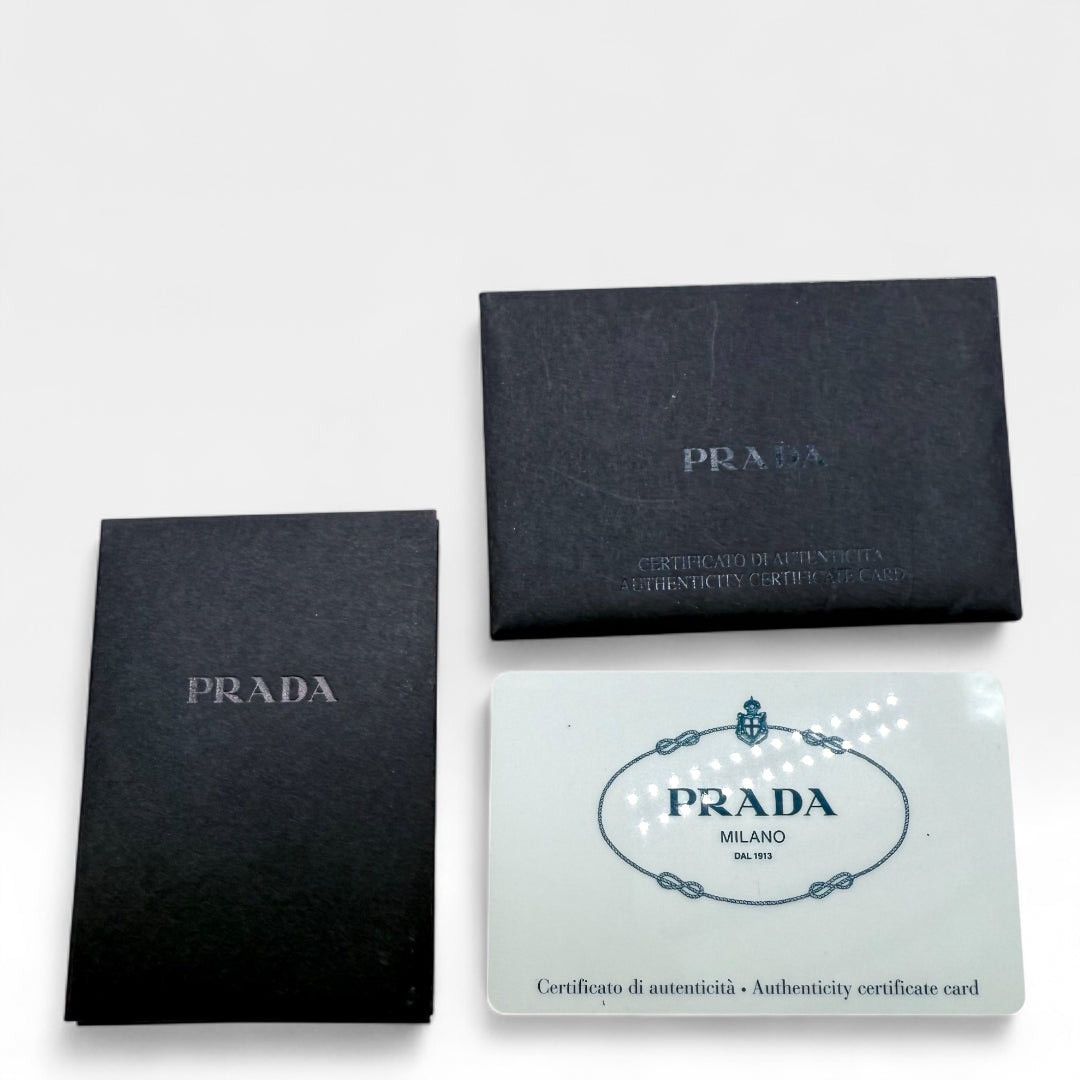 Prada Prada shoulderbag studded AW18 Nylon black white leather Size ONE SIZE - 12 Thumbnail