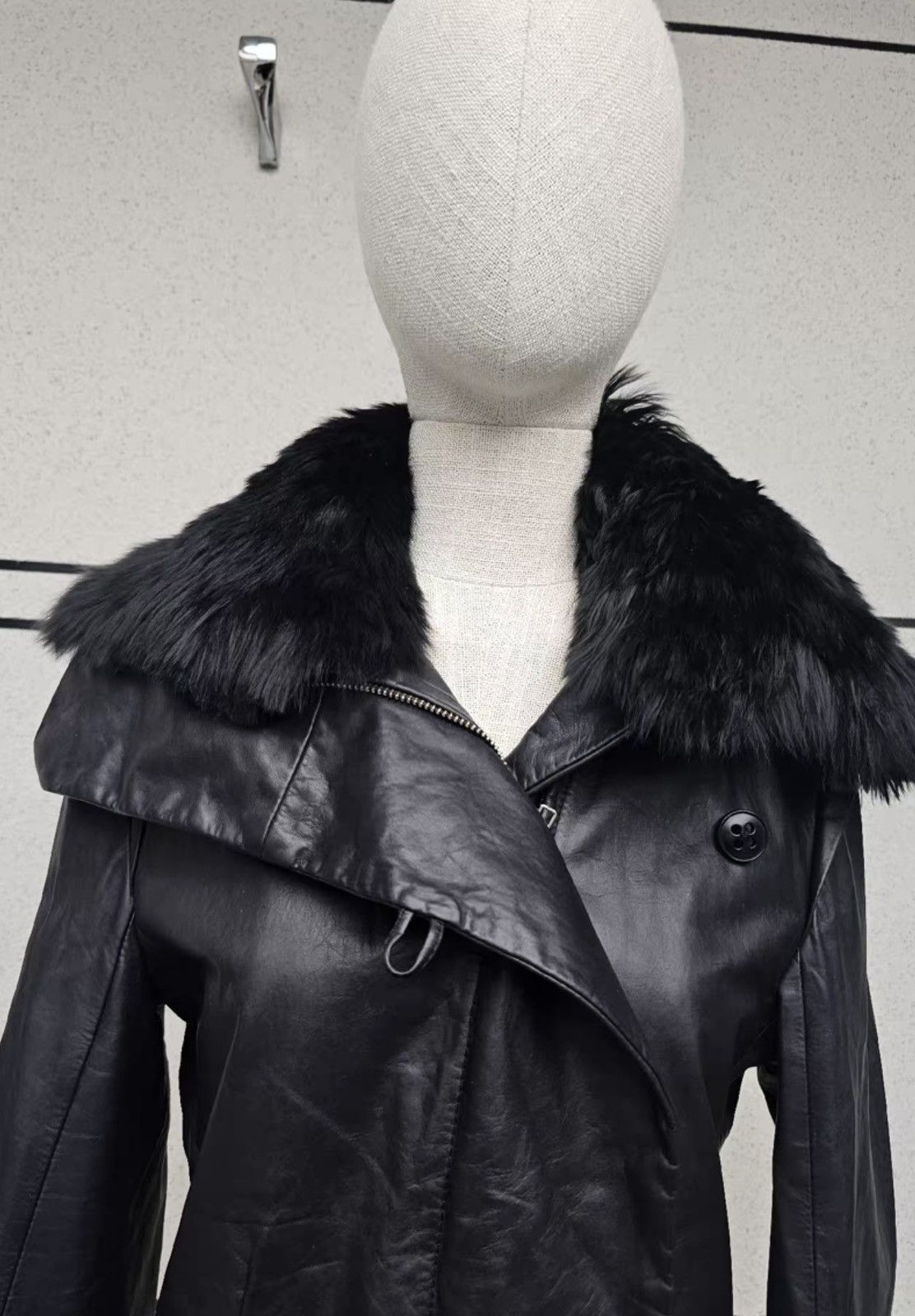 Ann Demeulemeester Ann demeulemeester leather coat, jacket Size S / US 4 / IT 40 - 7 Thumbnail