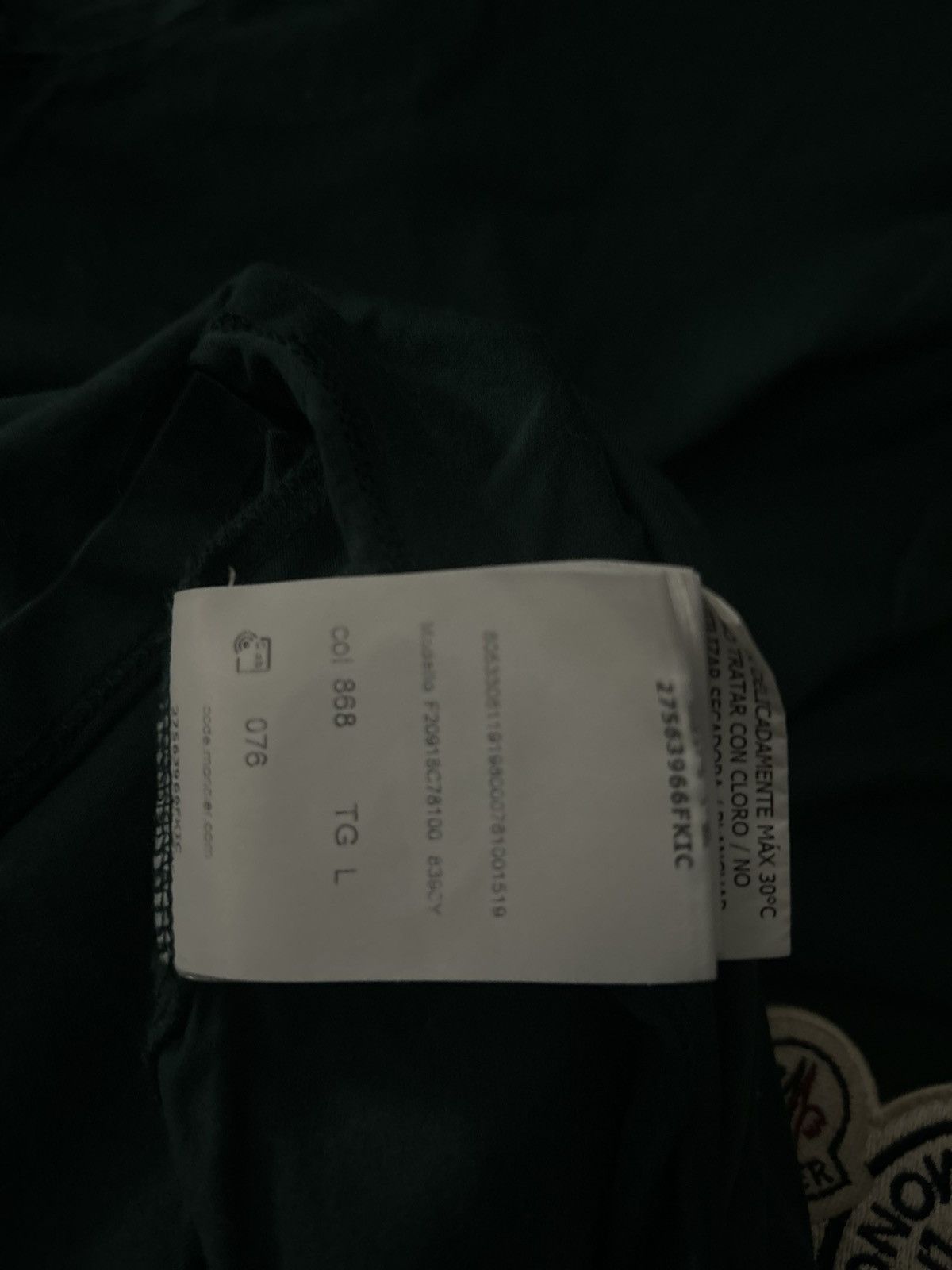 Moncler SS24 Classic Moncler Tee Size US L / EU 52-54 / 3 - 5 Thumbnail