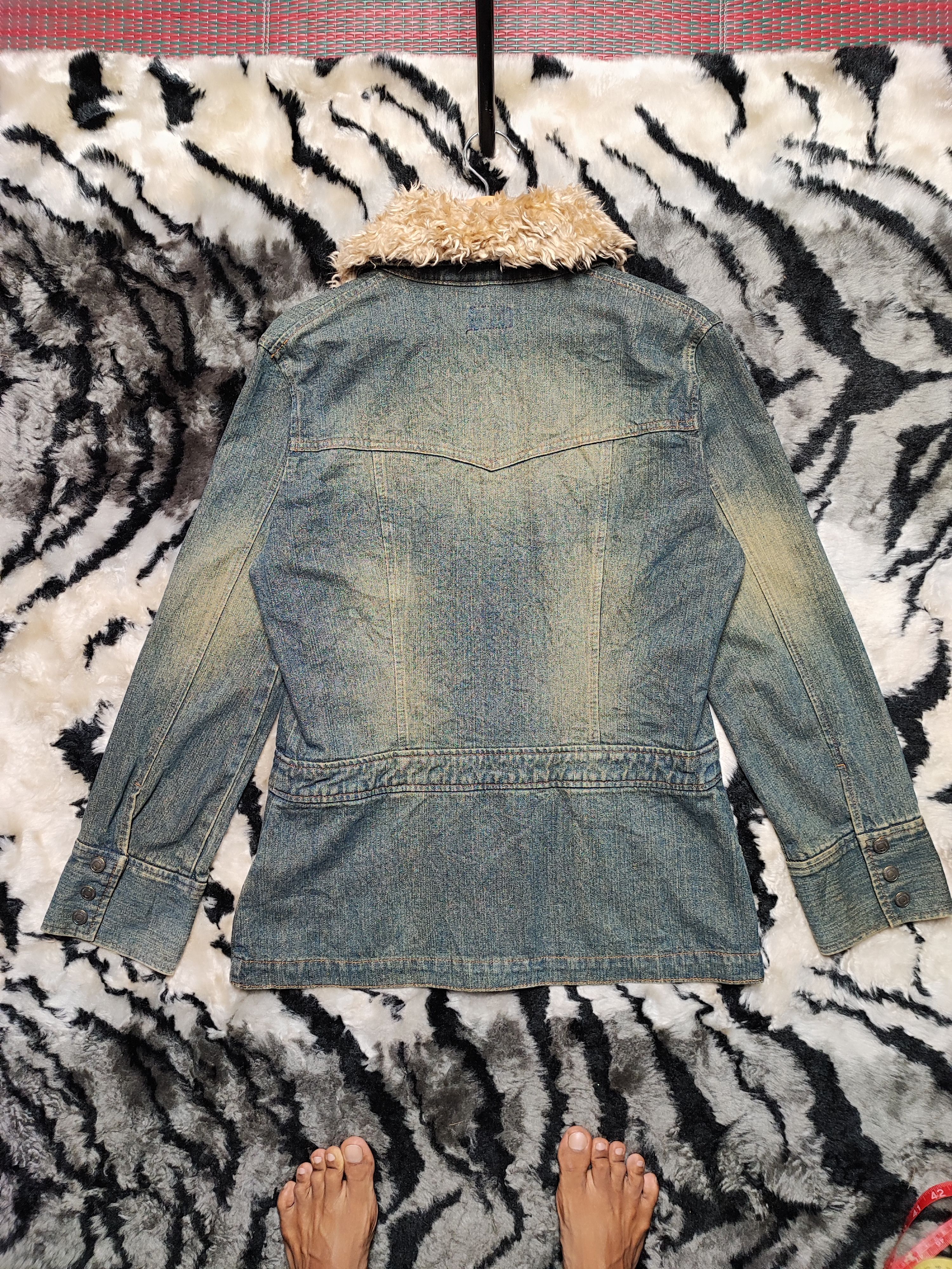 Number (N)ine Fur Denim Jacket by Back Rush Japan Edition Size US S / EU 44-46 / 1 - 8 Thumbnail